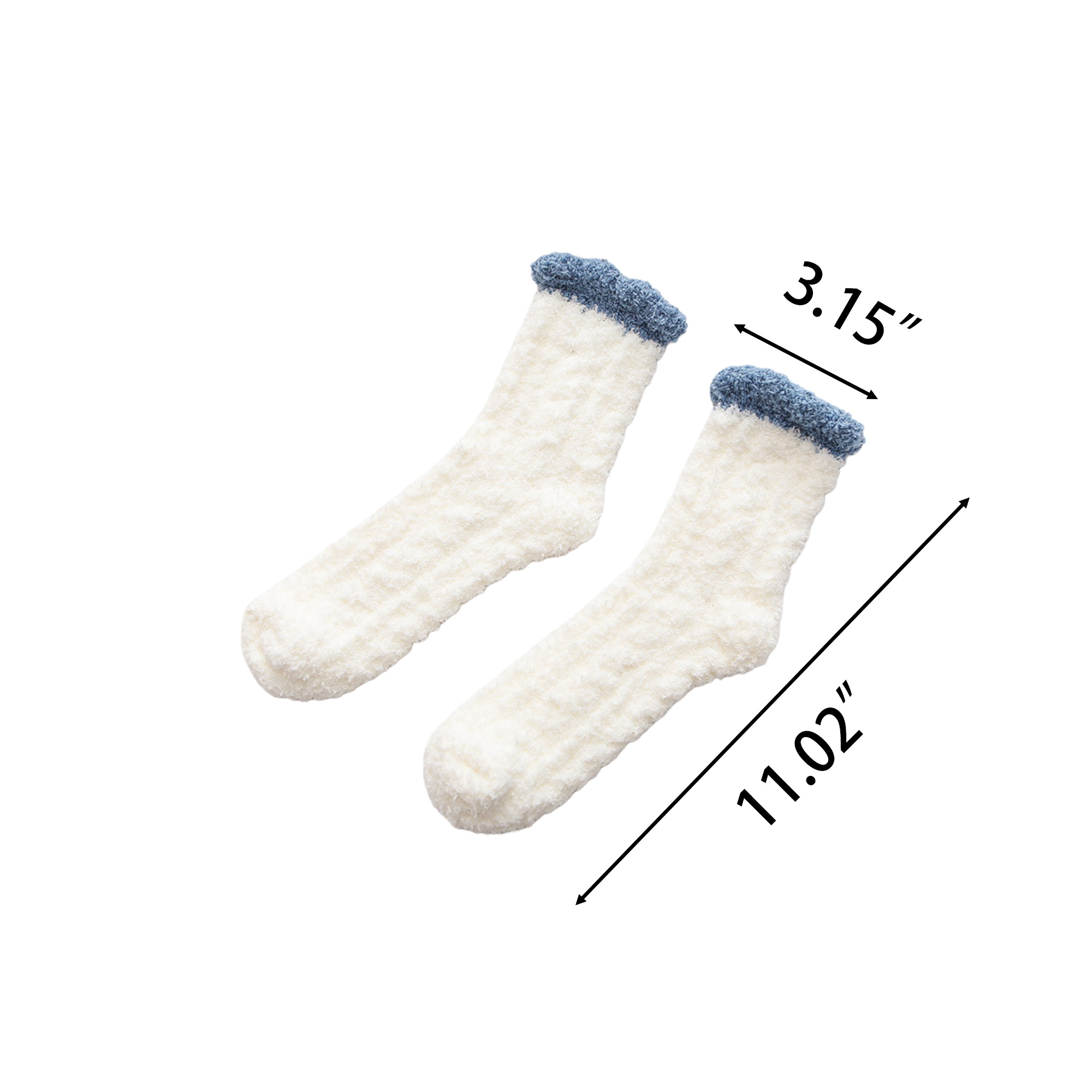 Custom Logo Fuzzy Winter Socks 6