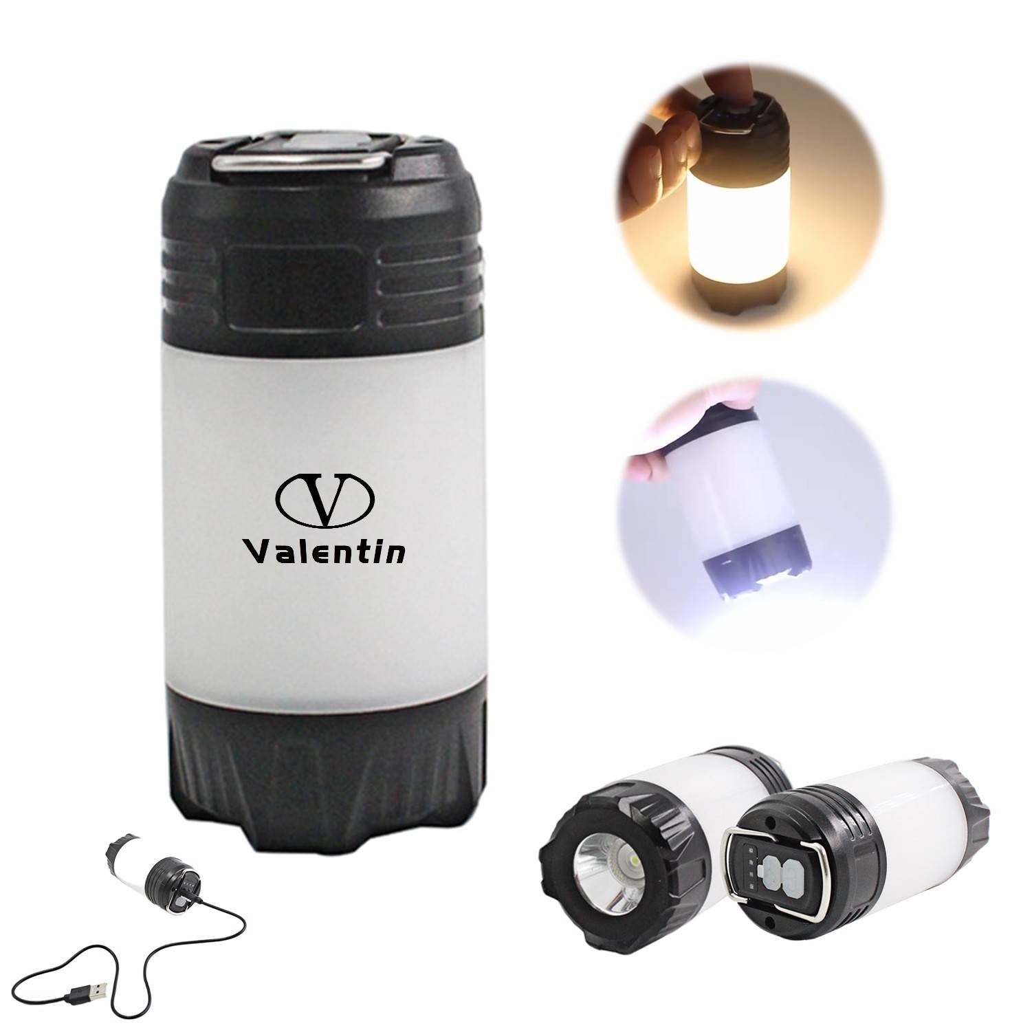 Rechargeable Led Lantern with Flashlight 3