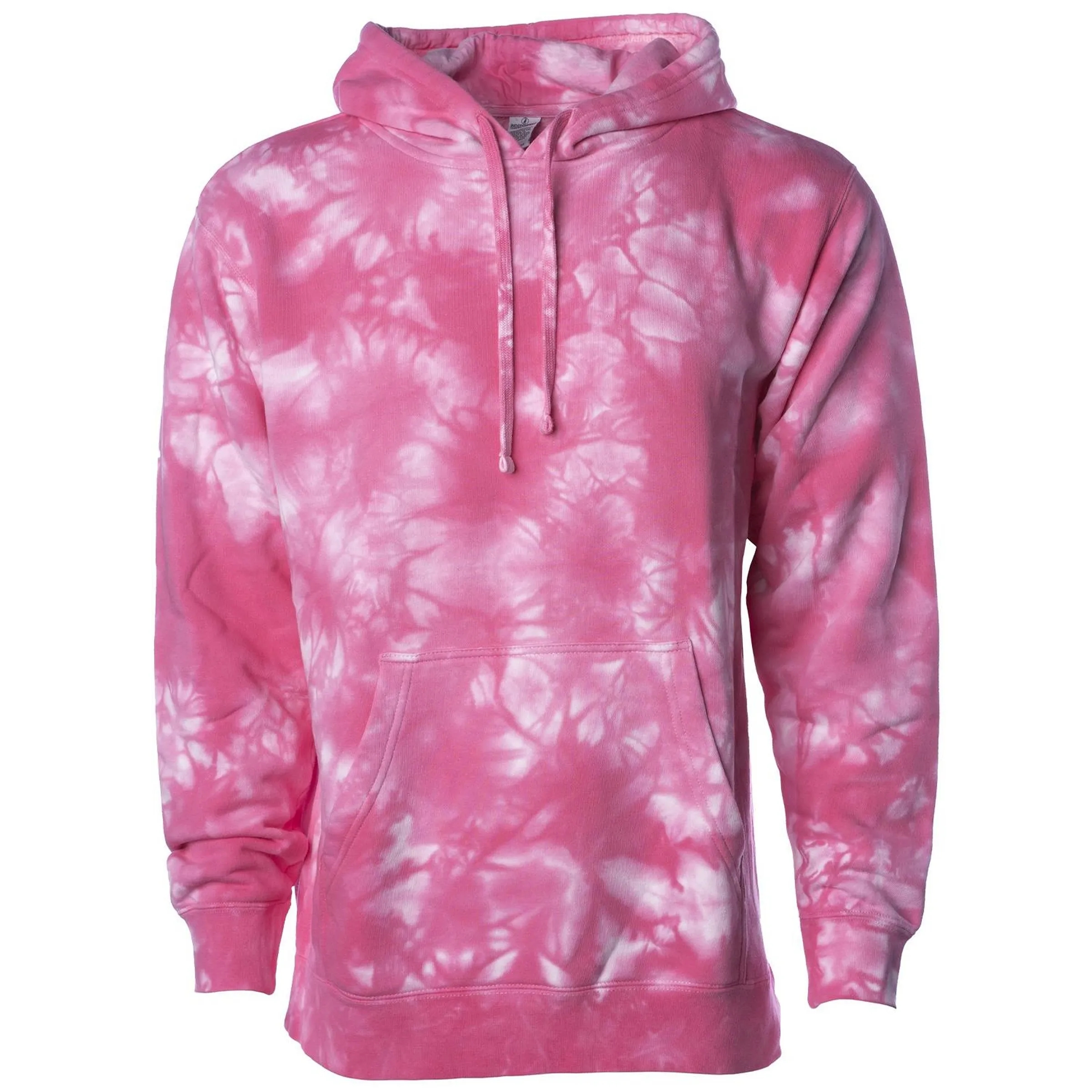 Unisex Midweight Pigment Tie Dyed Hooded Pullover 12