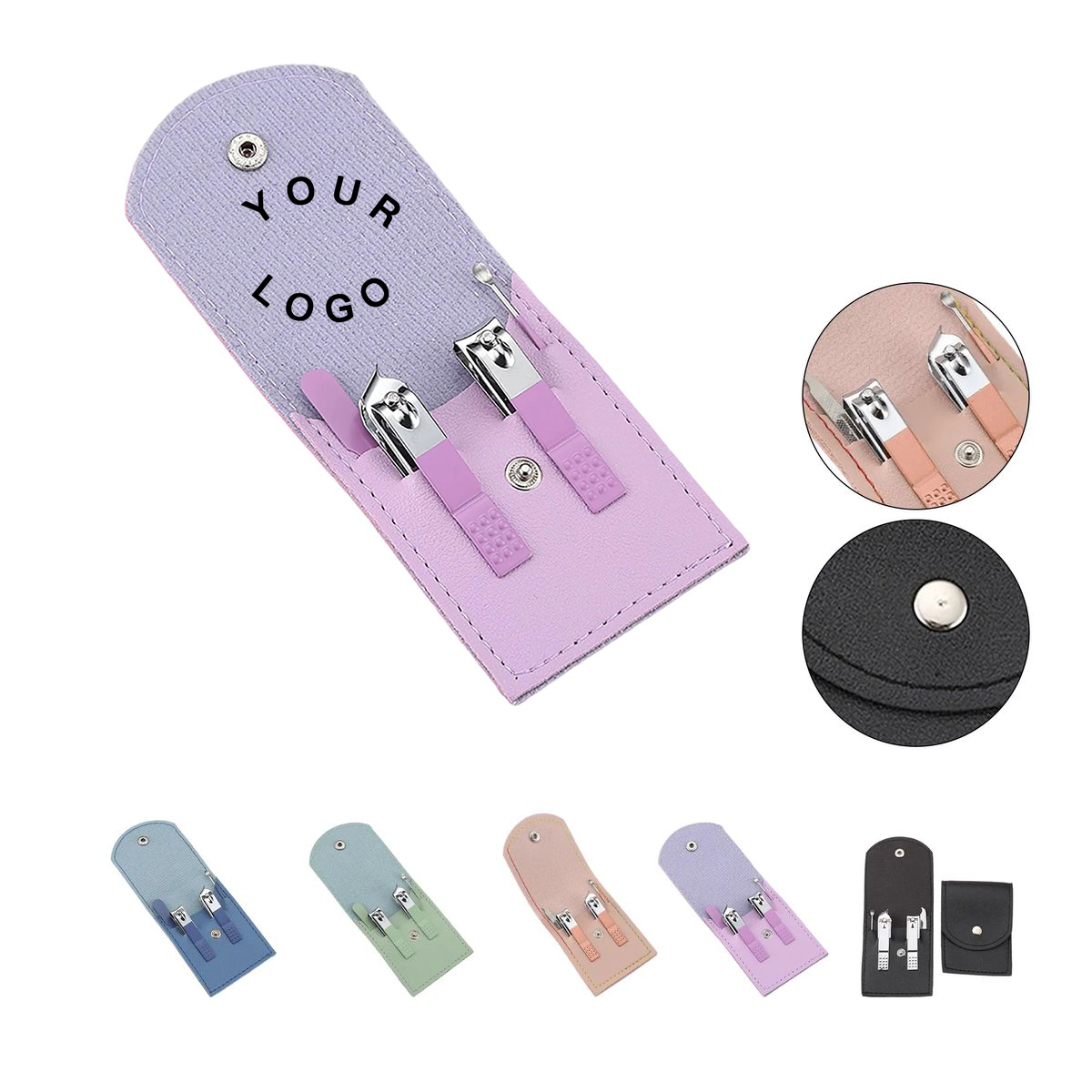 Compact Nail Clipper Set Folding Case 8