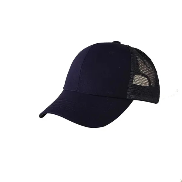 Cotton Semi-Net Truck Cap with 6 Panel Structured 5