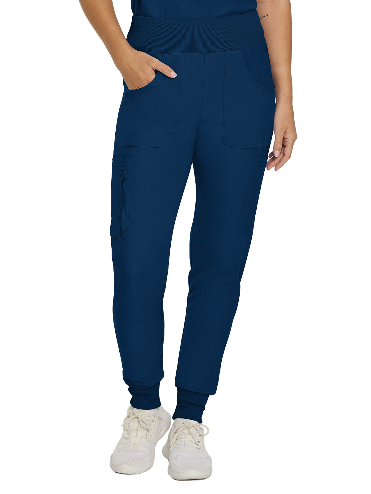 Landau - Forward - Women's Seven-Pocket Mid-Rise Rib-Knit Elastic Waist Jogger Pant 18