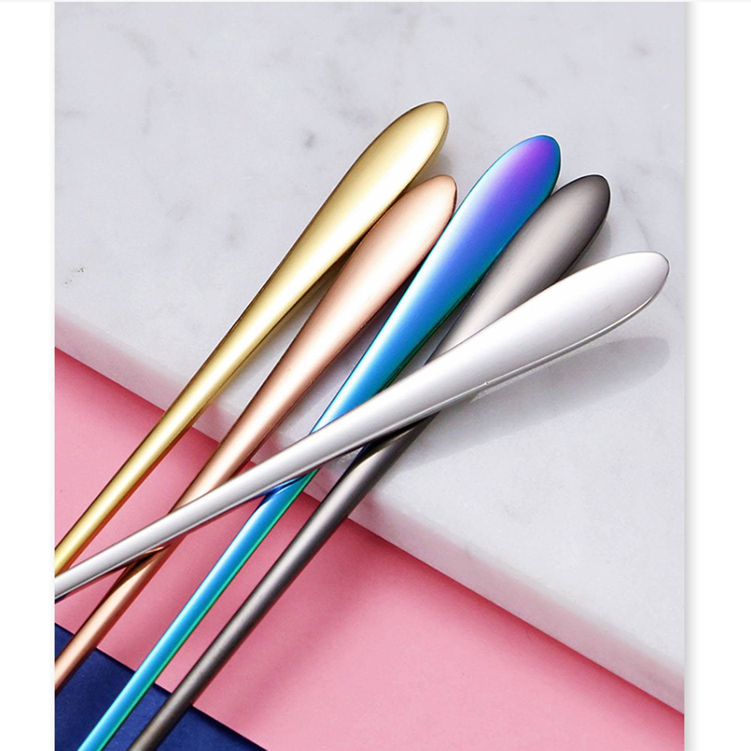 304 stainless steel long-handled small spoons 5