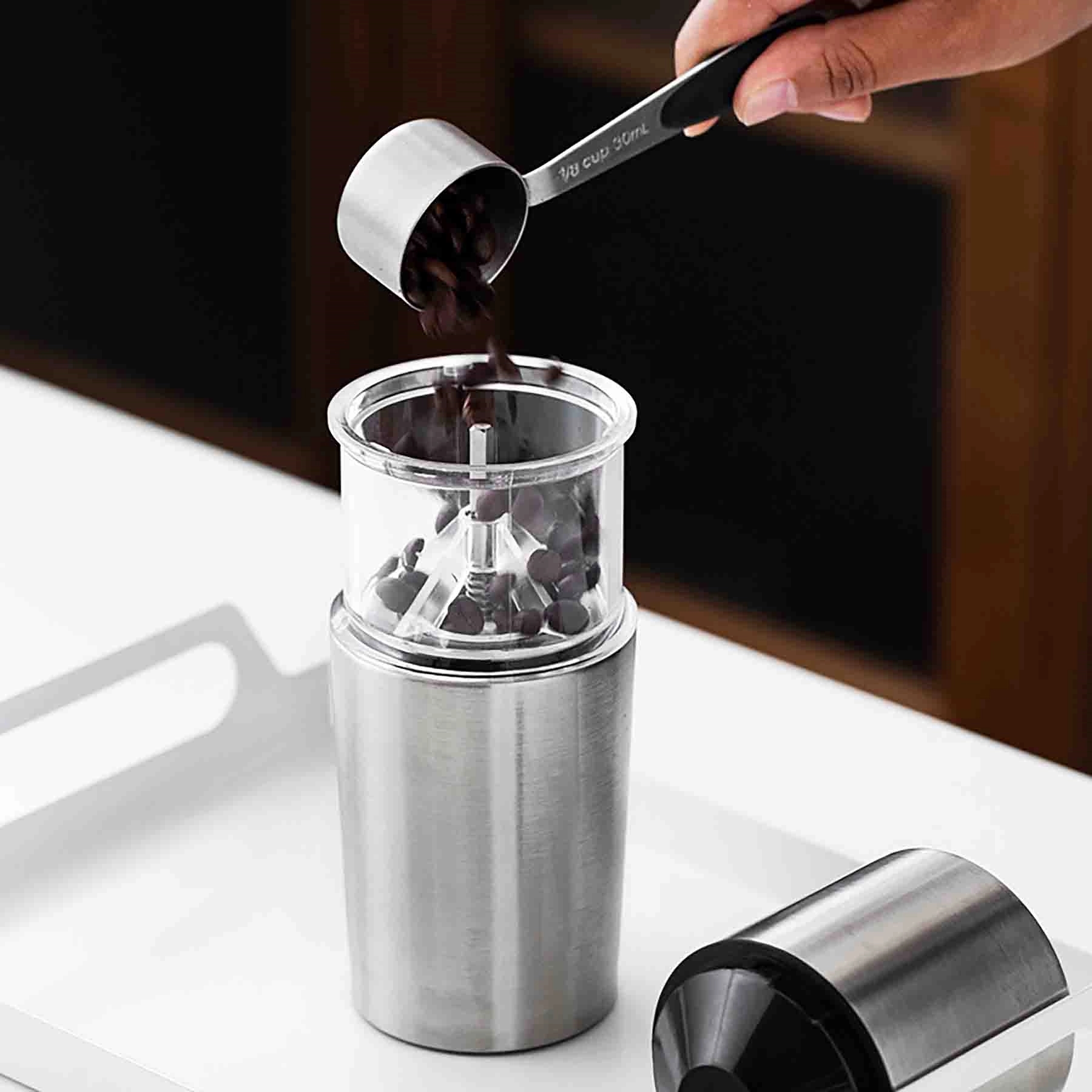 Portable Electric Burr Coffee Bean Grinder With Cup 5