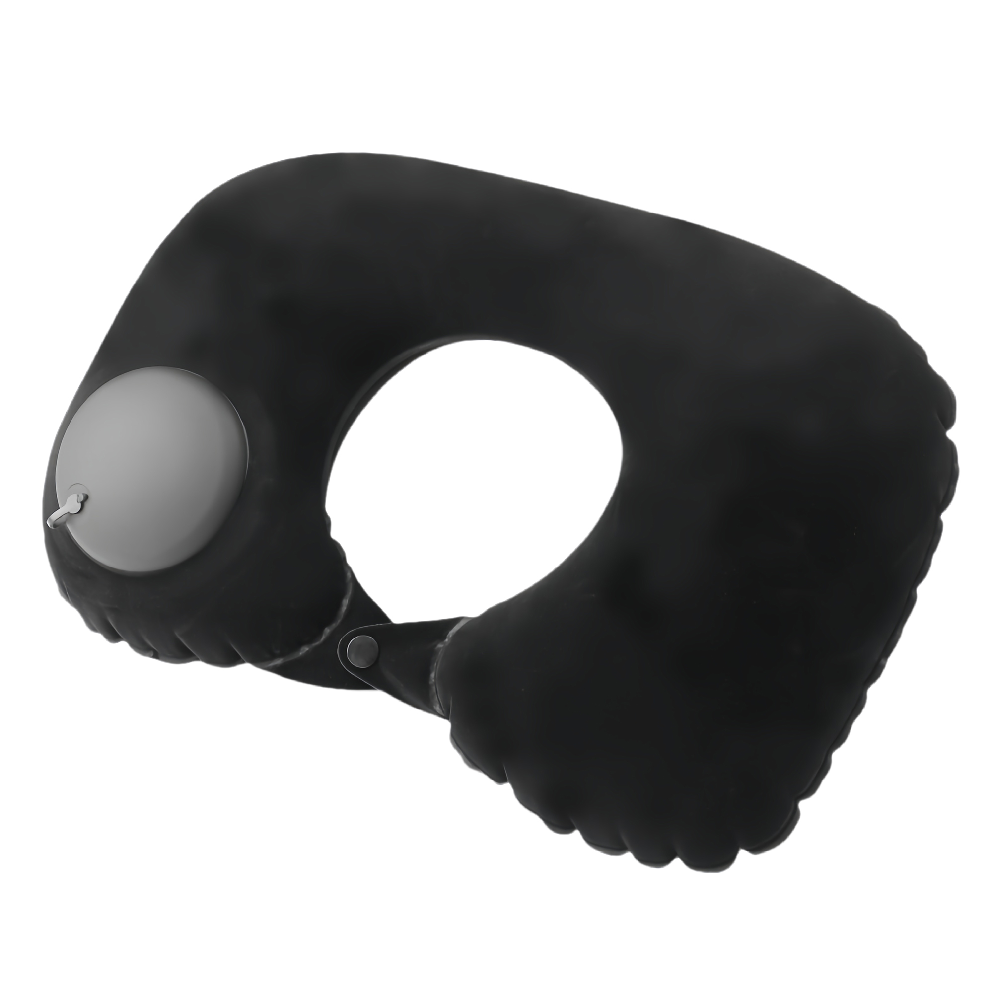 Press Inflatable Flocked U-Shaped Neck Pillow for Travel 12