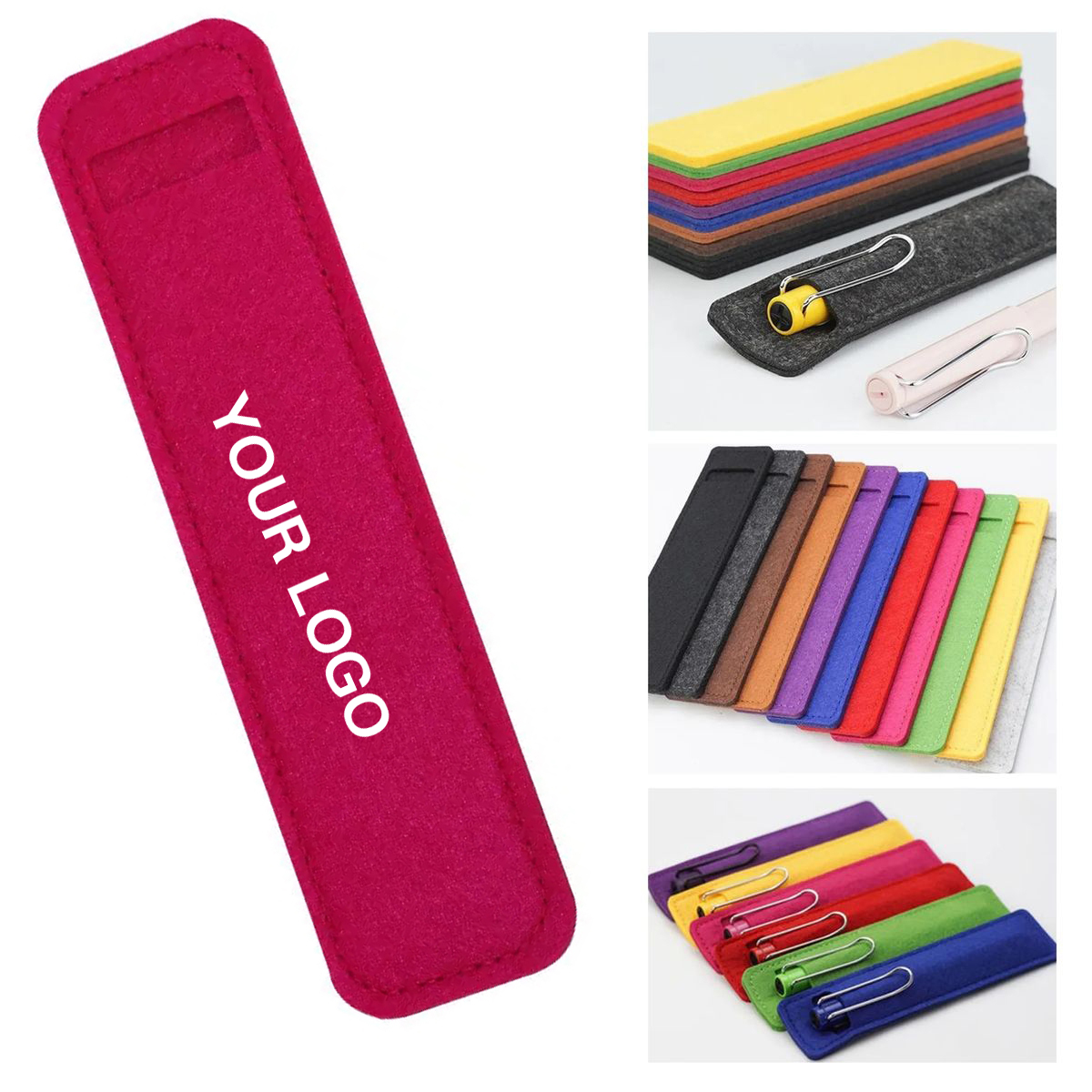 PU Leather Pen Case Holder for Desk or Travel 2