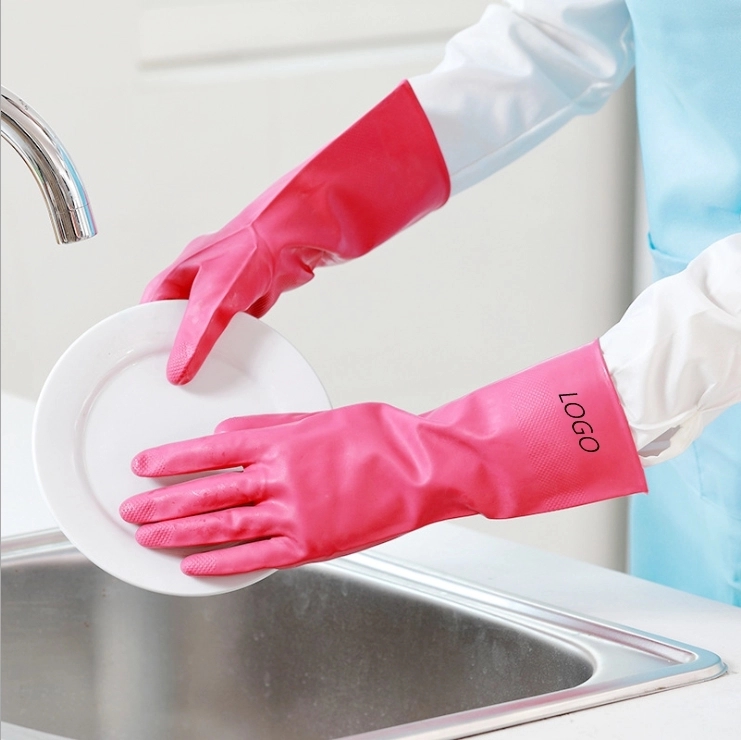 Super durable non-stick nitrile rubber household gloves 9