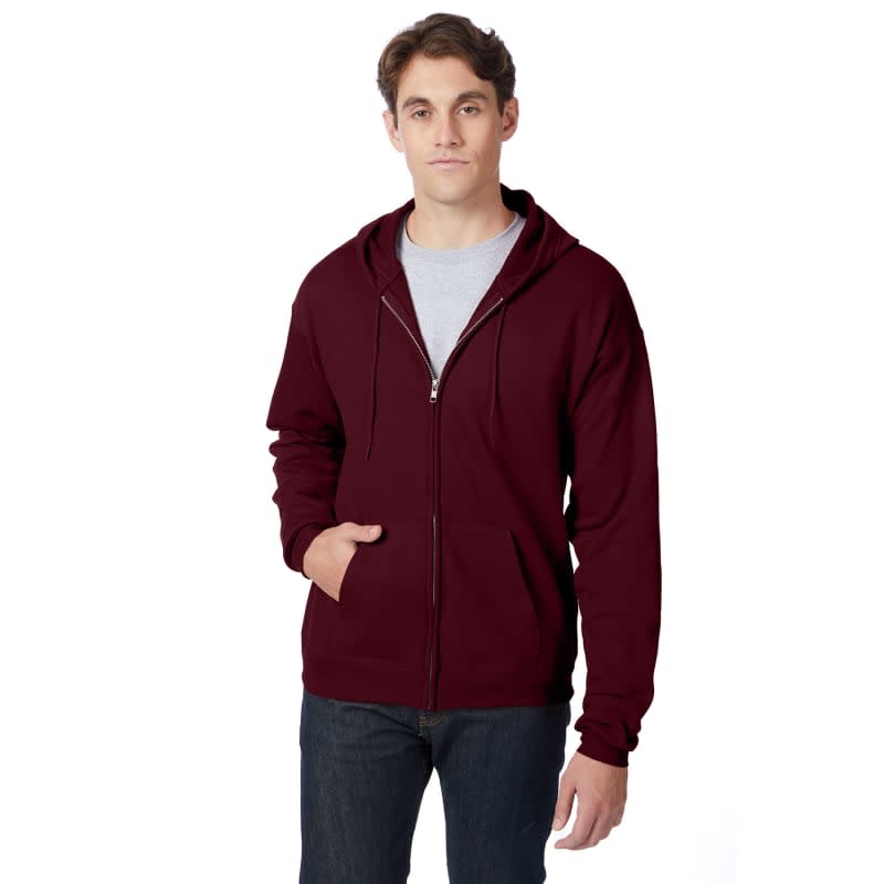 Hanes 7.8 Oz. ComfortBlend® EcoSmart® 50/50 Full-Zip Hoo 7