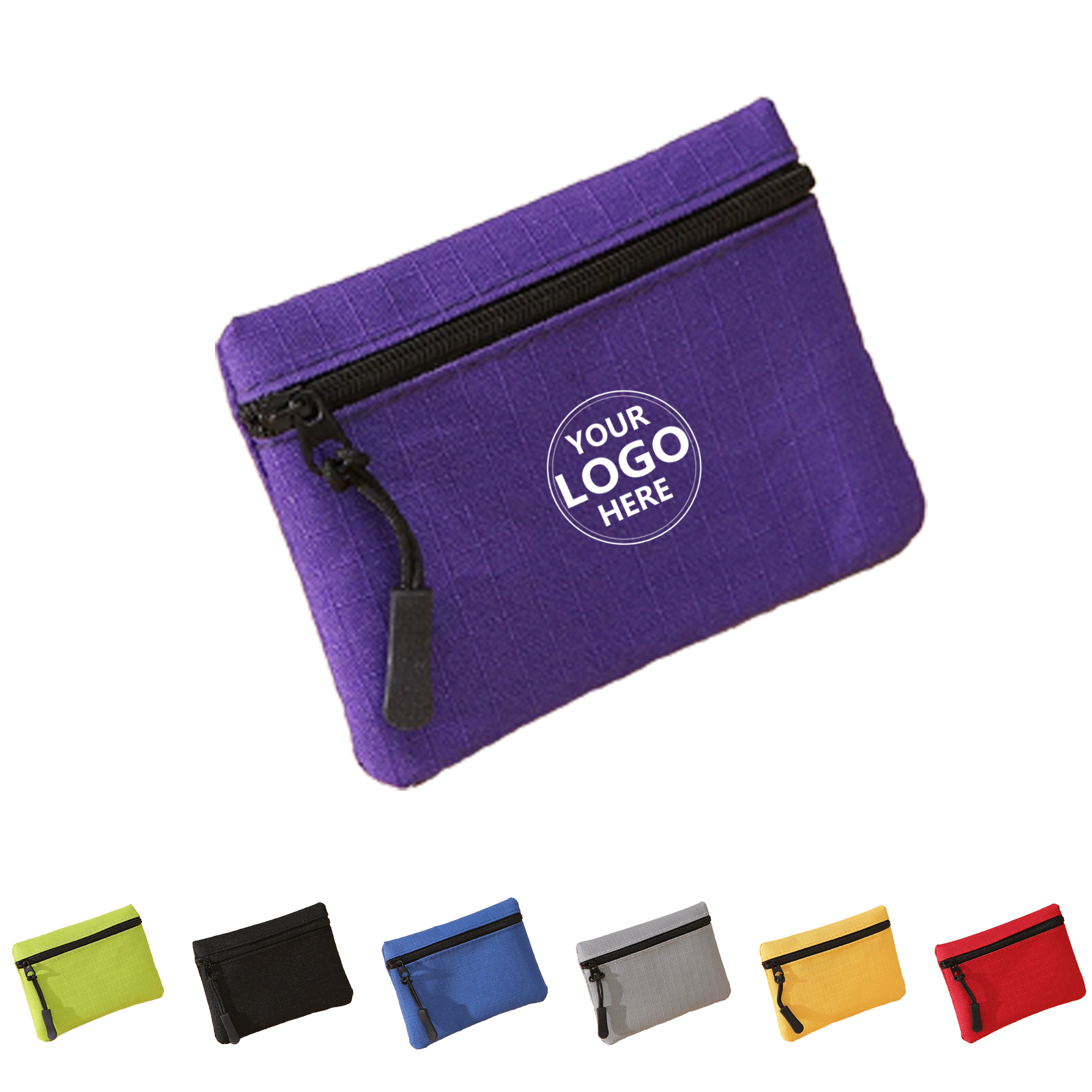 Women's Mini Zippered Oxford Cloth Coin Purse 2