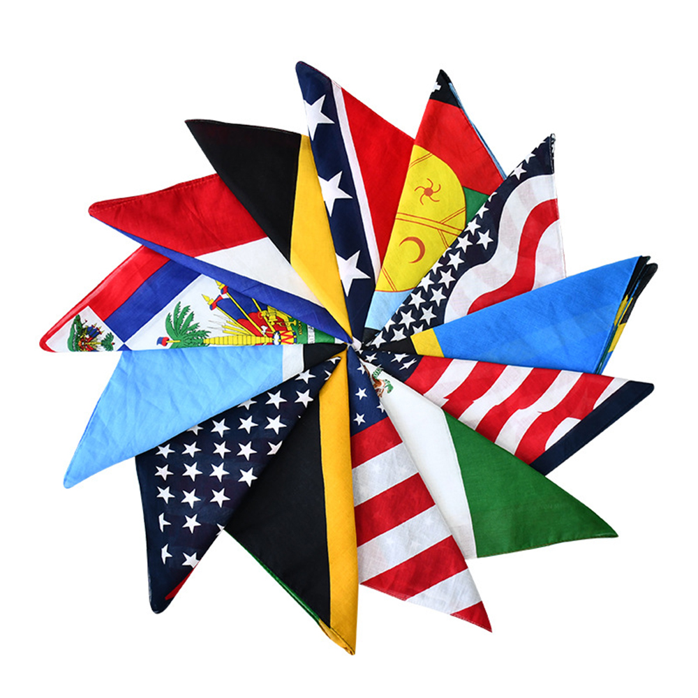 21'' X 21'' Qatar World Cup National Flag Kerchief 2