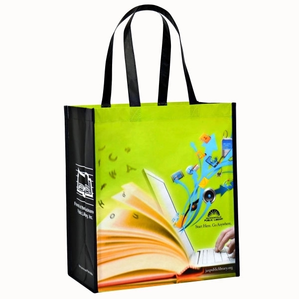RPET Laminate Tote 14"W x 15"H x 8" Gusset 5