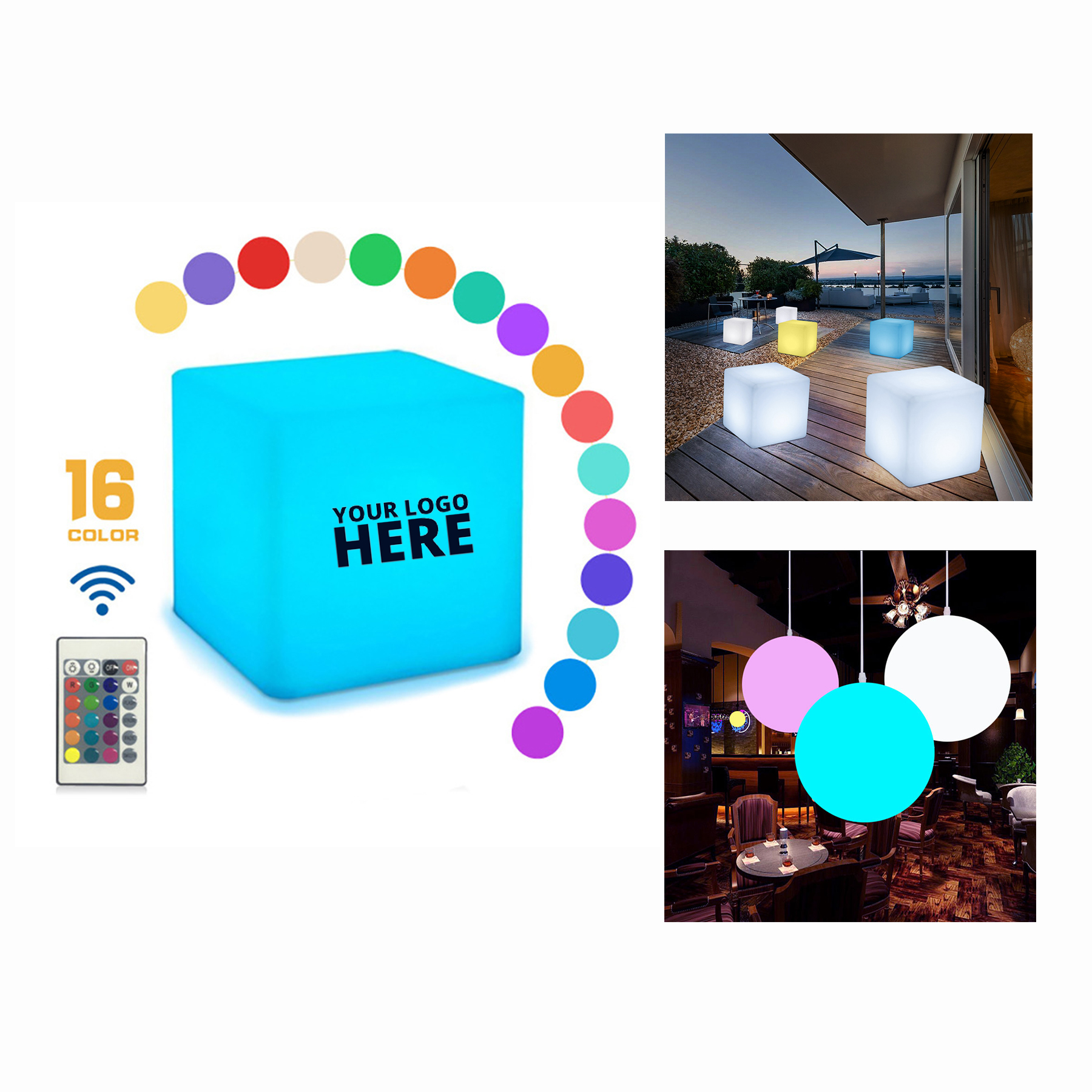 Rechargeable LED Cube Light 2