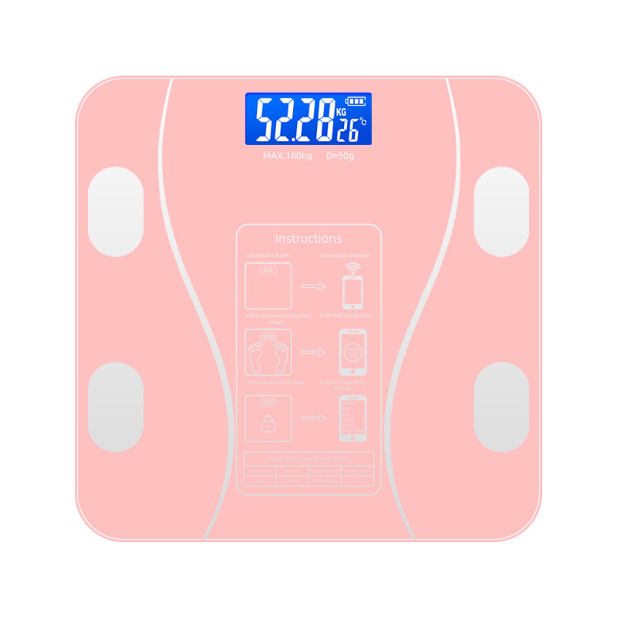 Smart Bluetooth Body Weight and Body Fat Scale 2