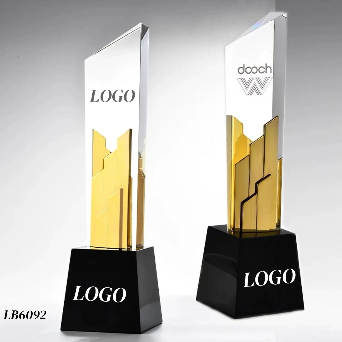 New Engraved Crystal Trophy Award Personalized 3