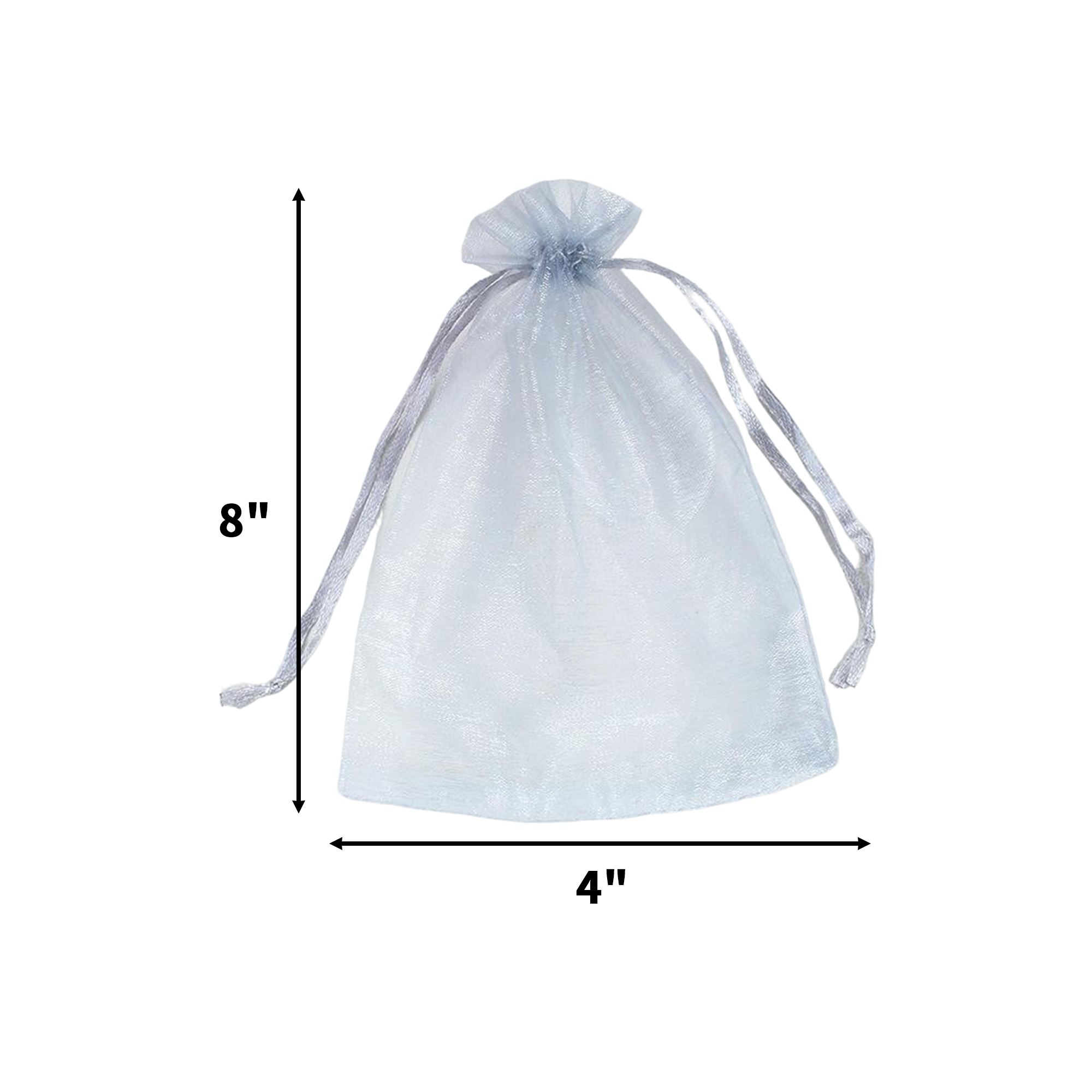 Organza Drawstring Mesh Bag 4" x 6" Sheer Favor Pouch 11