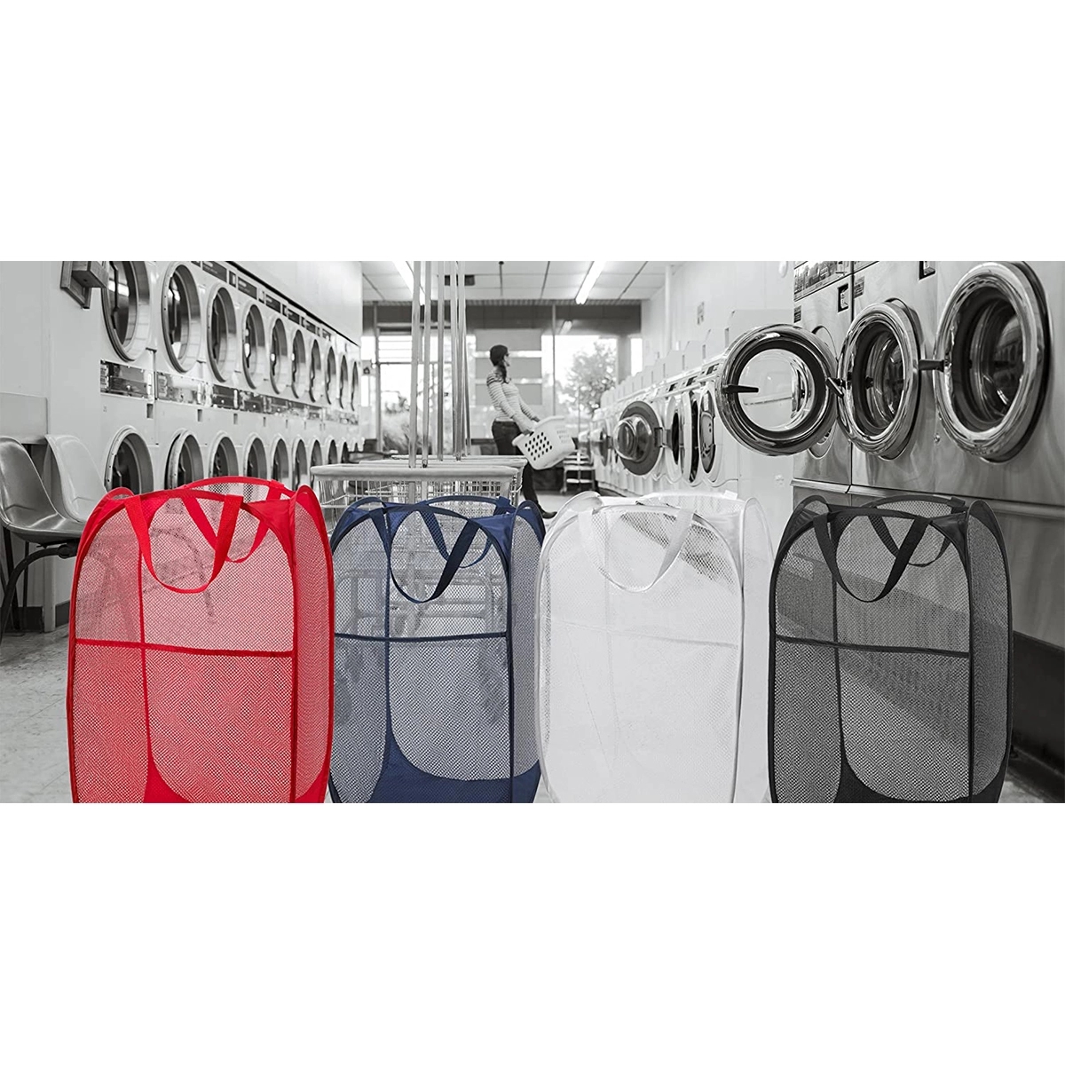 Mesh Popup Laundry Hamper 2
