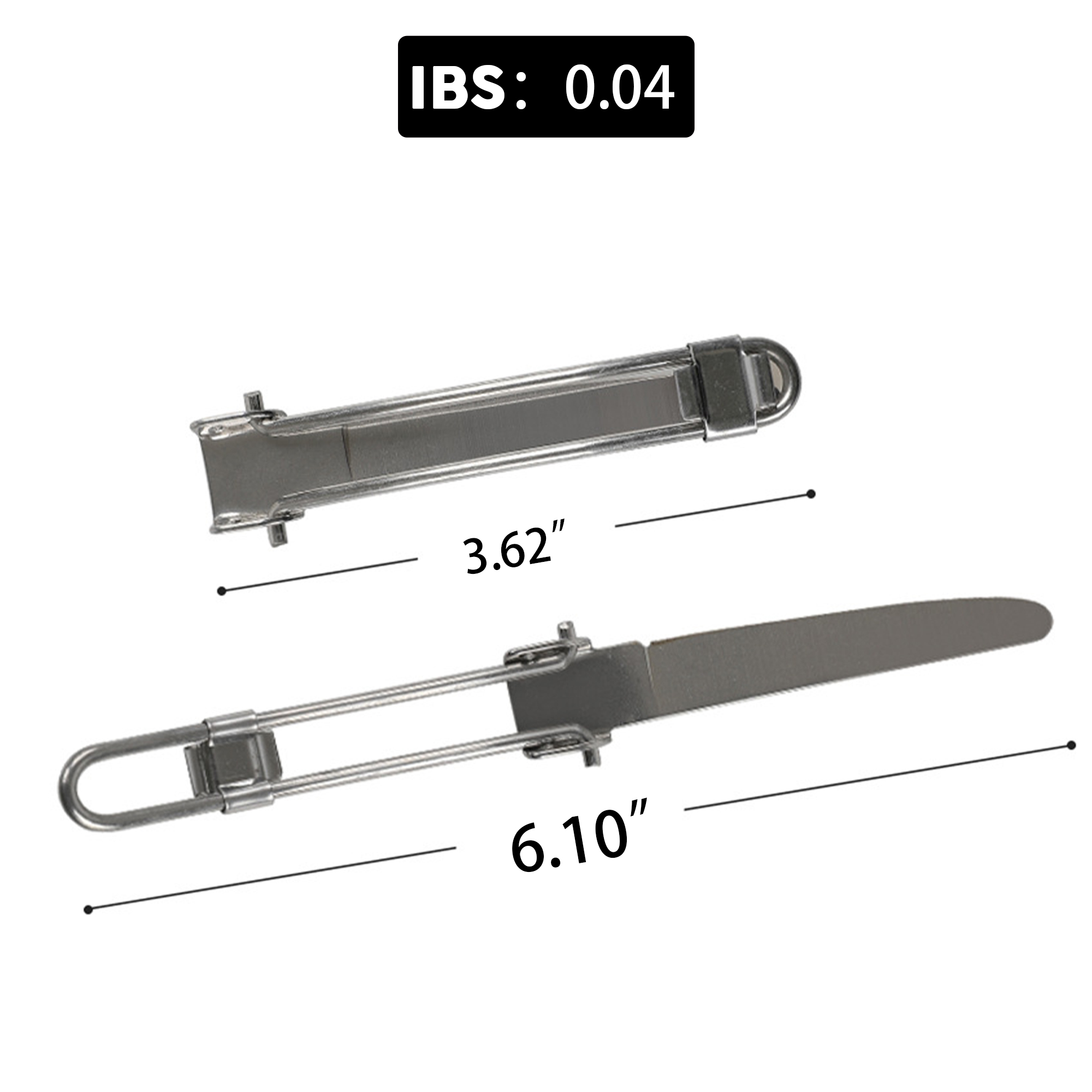 3 Pcs Camping Stainless Steel Flatware Set 4