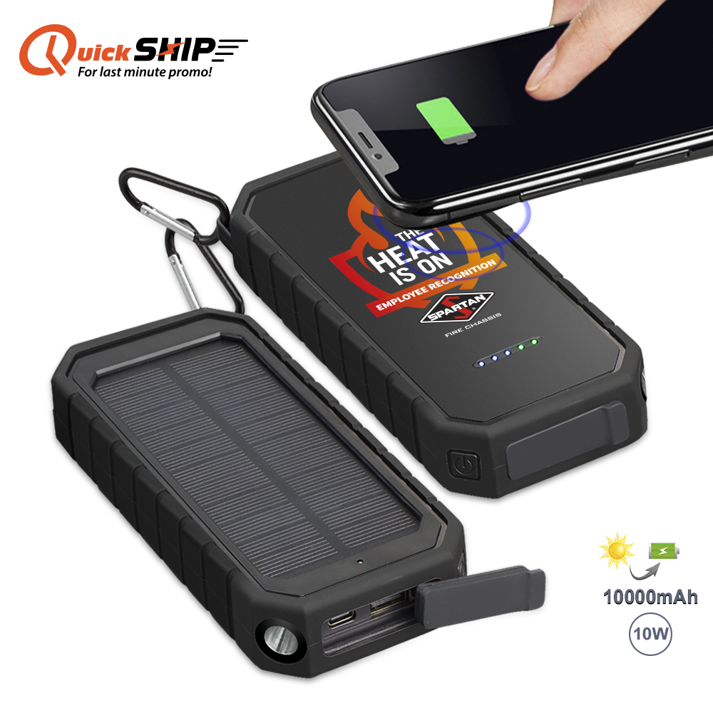 Aten IPX5 Wireless Solar Power Bank 10000 8