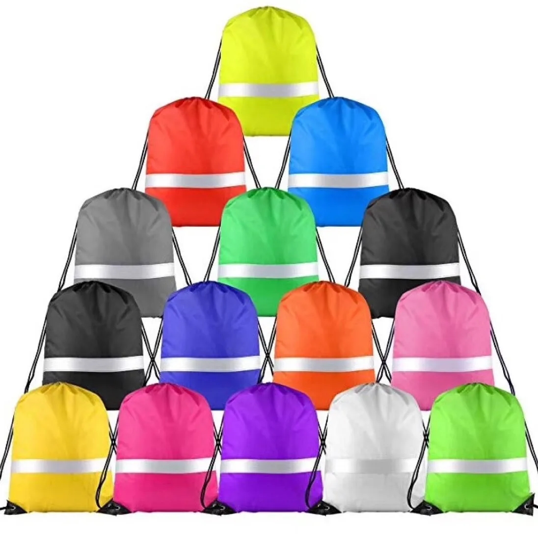 Reflective Drawstring Backpack 4