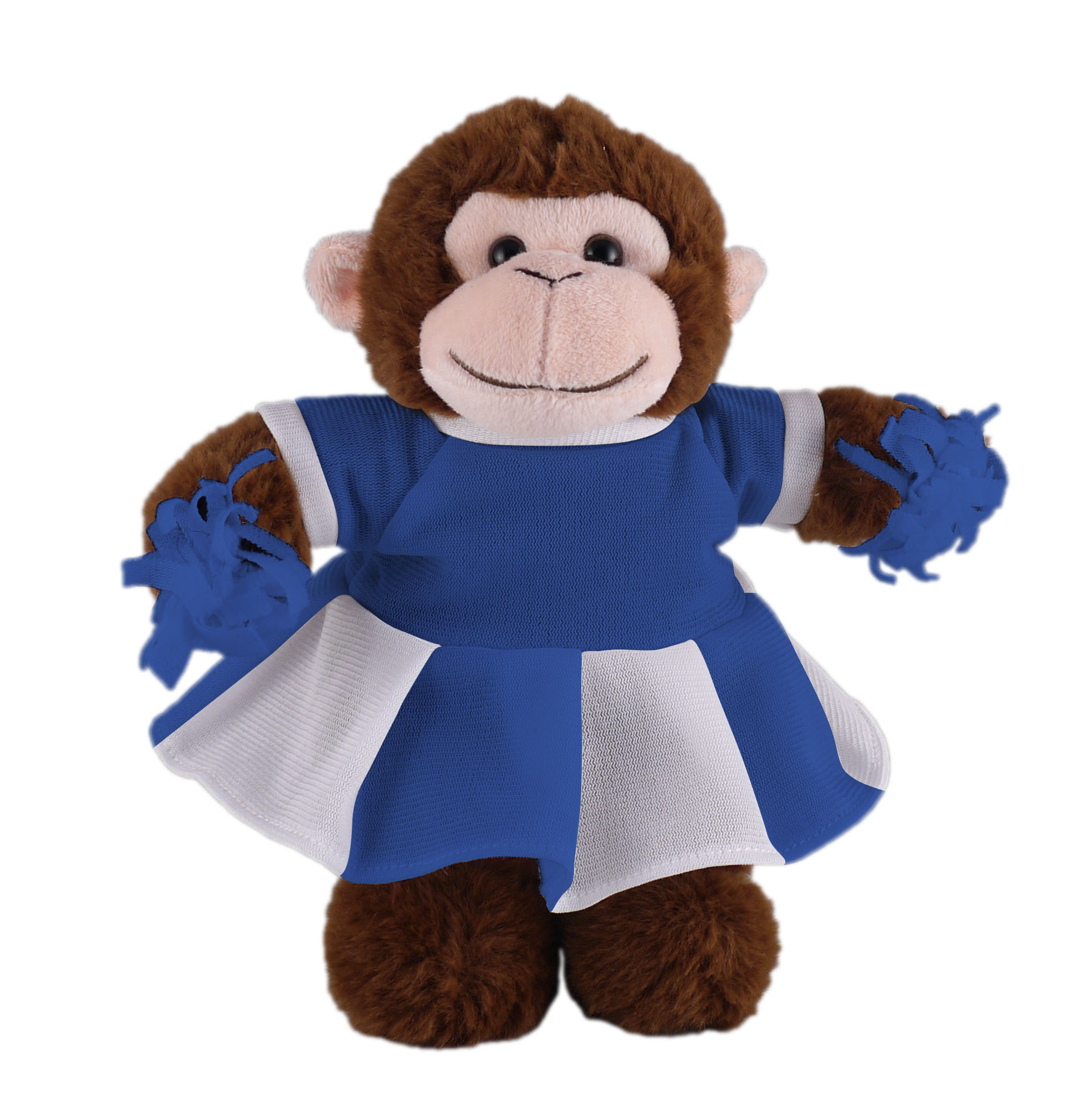 Soft Plush Stuffed Monkey with Cheerleader Outfit 3