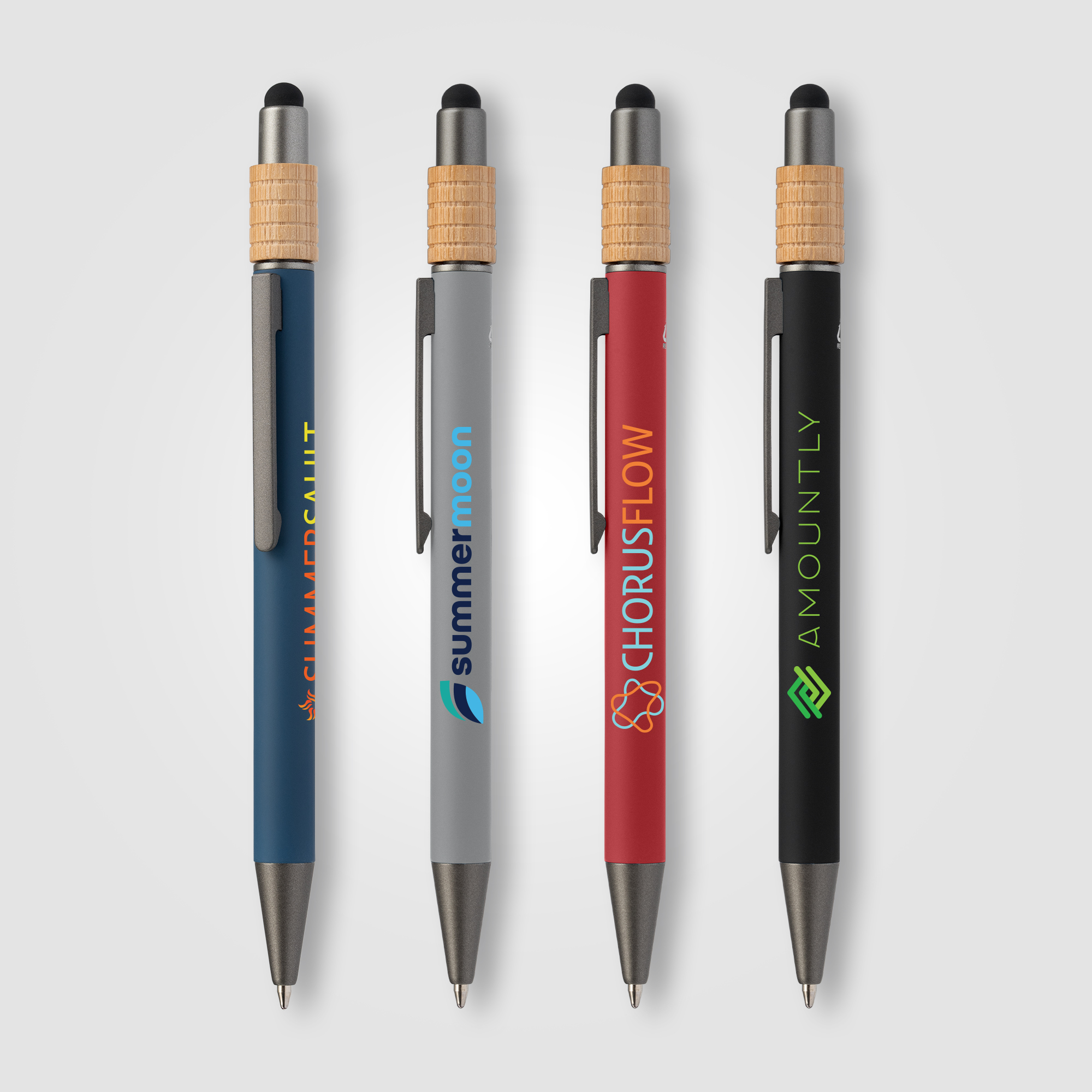 Reborn Spinner Recycled Aluminum Pen w/ Stylus  - PATENTED