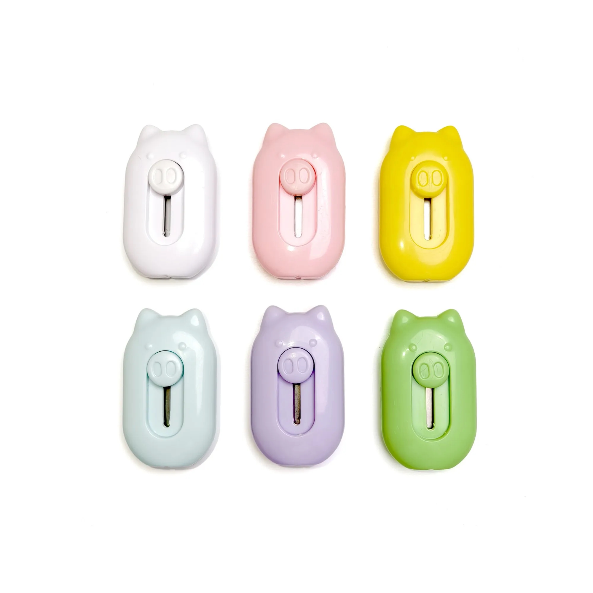 Custom Retractable Pig Shaped ABS Utility Knife 5