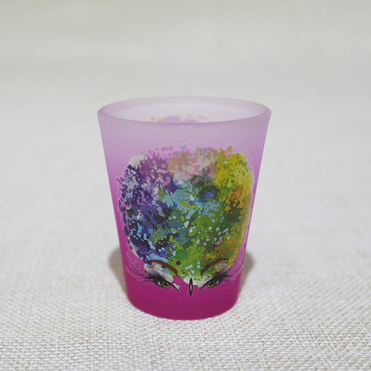 1.5 oz Frosted Colored Shot Glass 2