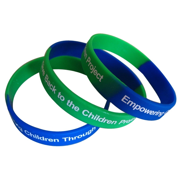 Segmented Printed Silicone Wristbands 1