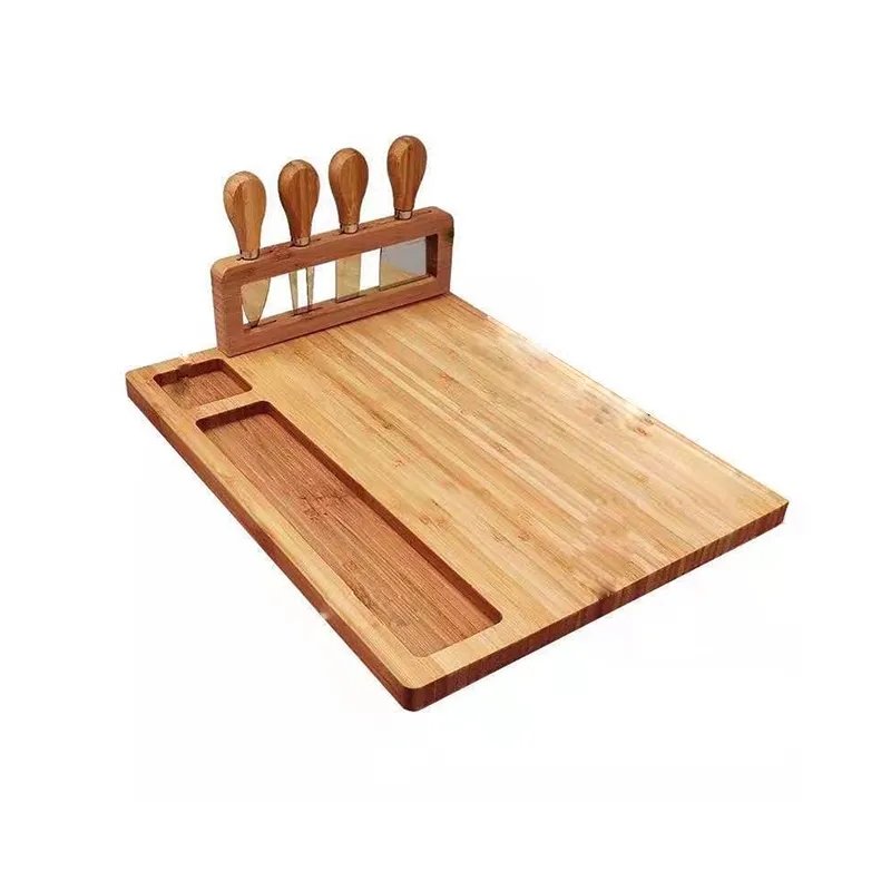 Bamboo Serving Tray with Smooth Natural Finish 4