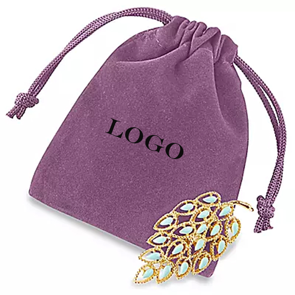 3" x 4" DELUXE VELVET DRAWSTRING POUCH. 3