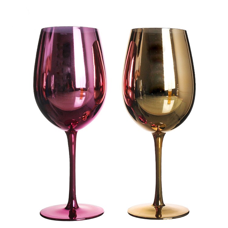 Electroplated Wine  Metallic Champagne Glasses 1