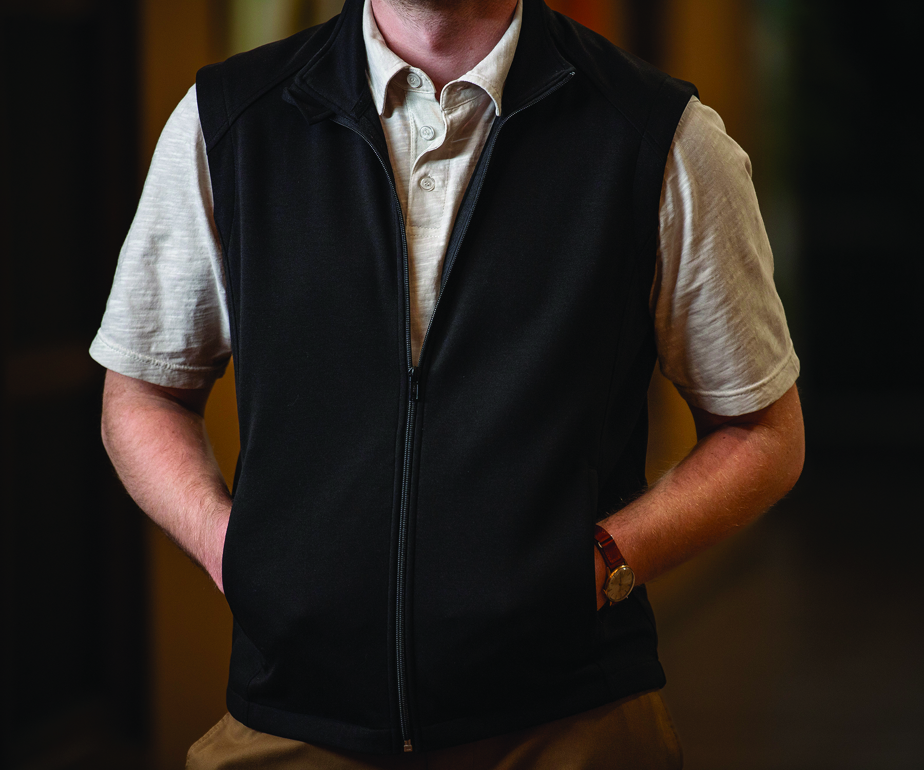 Men's Seaport Full Zip Performance Vest