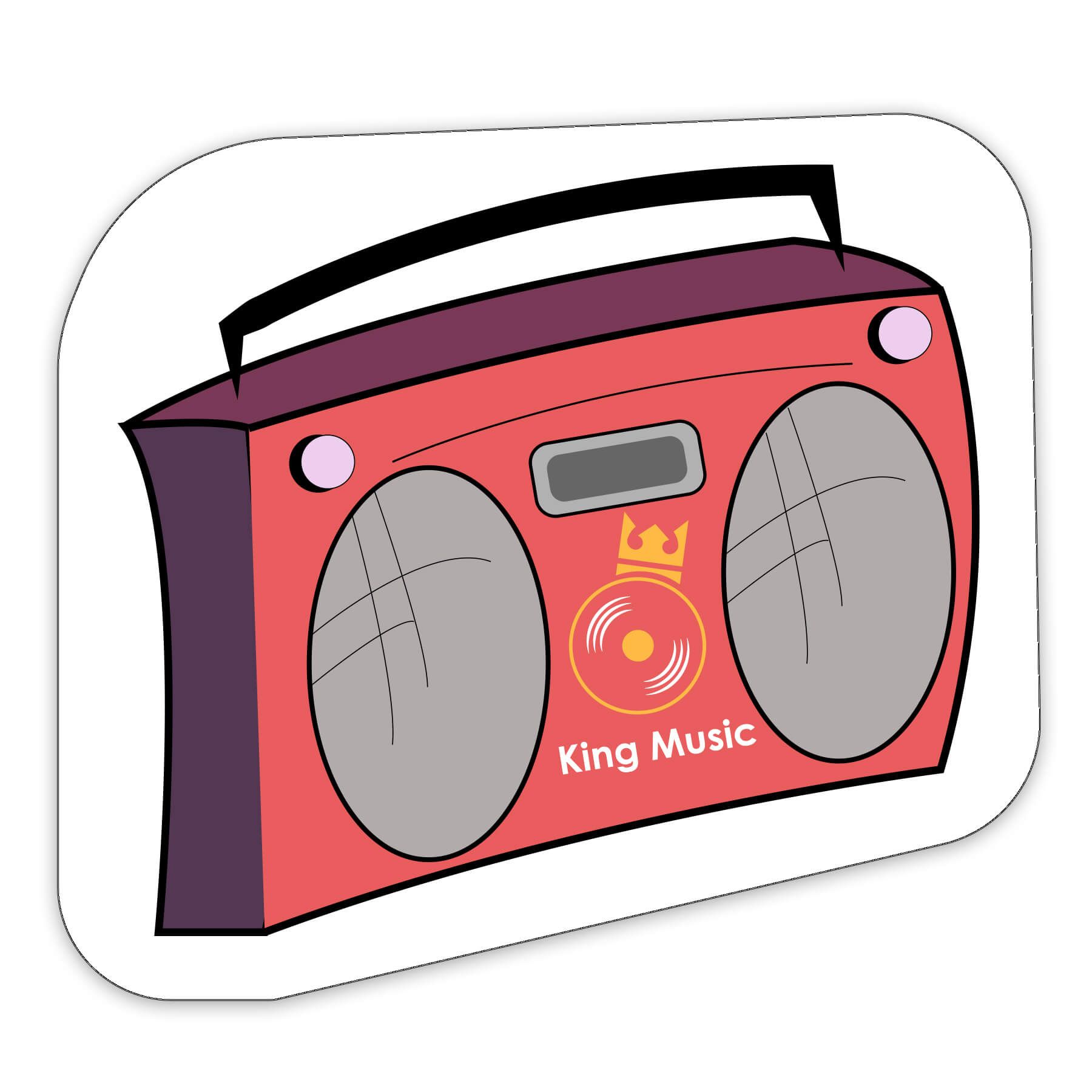 Boombox Shaped NoteKeeper™ Magnet 20 Mil 4