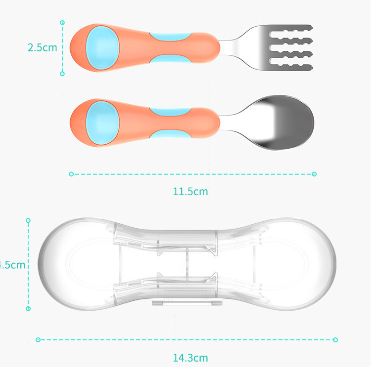 Kids Stainless Steel Fork Spoon 2