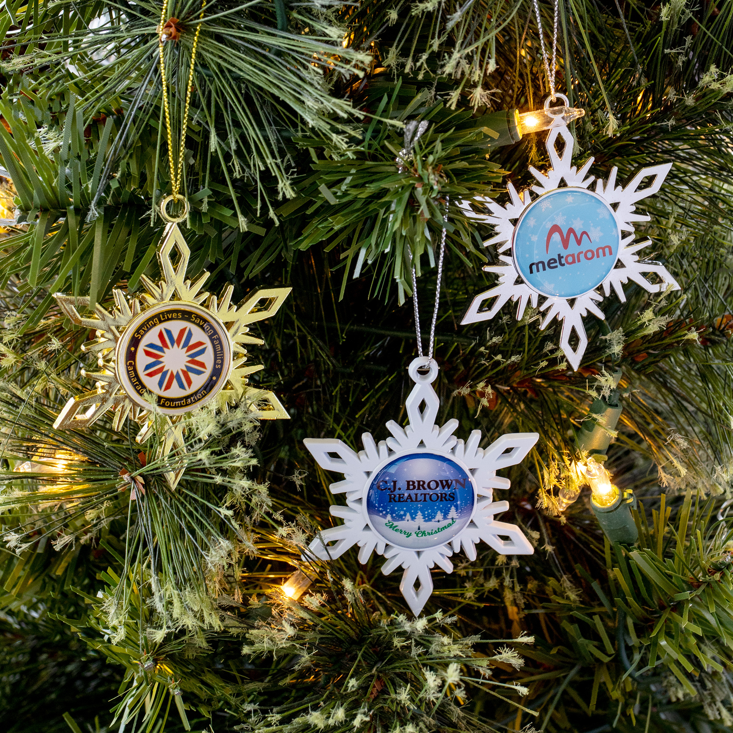 White Snowflake Holiday Ornament 9