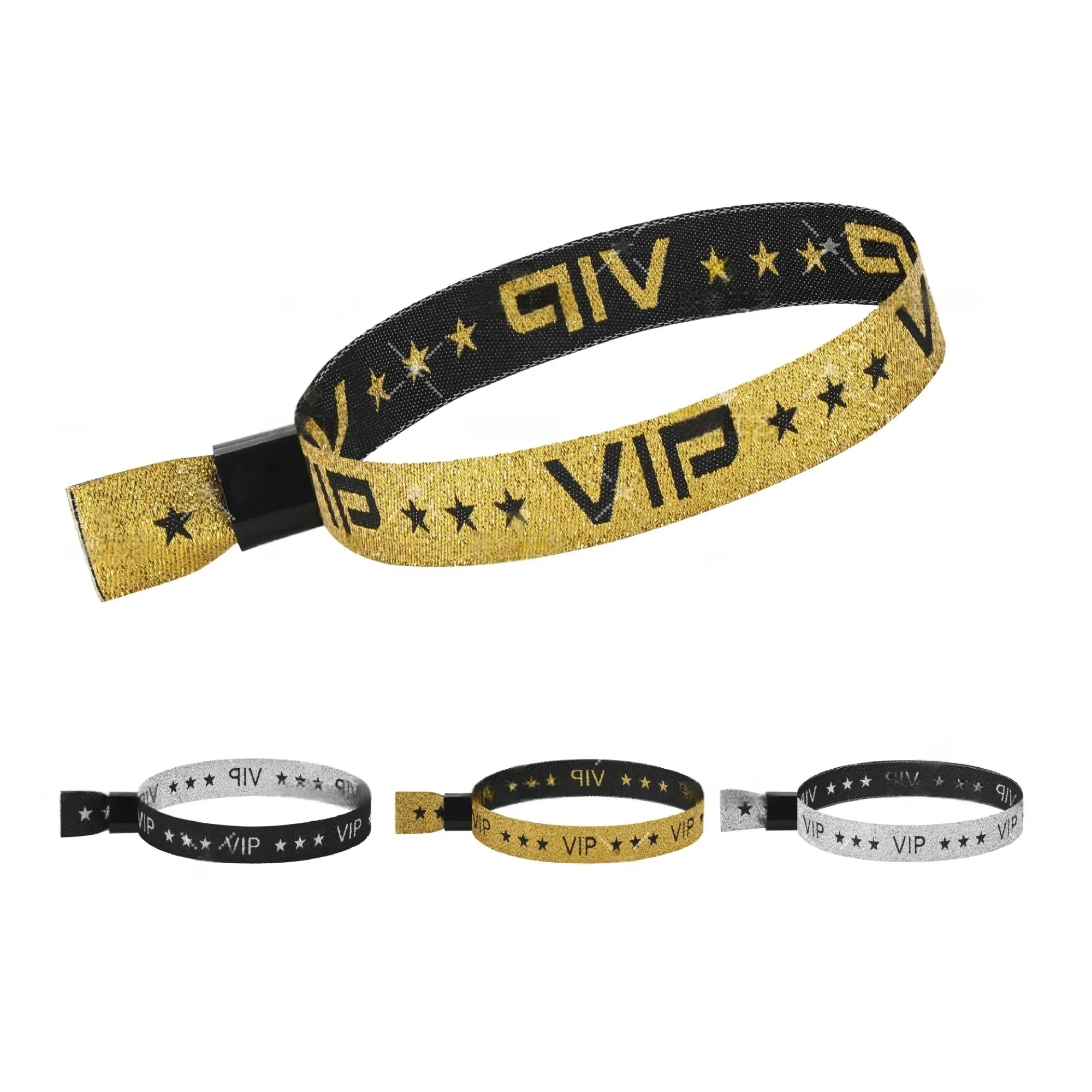 Customizable Gold Identification Wristband With Buttons 4