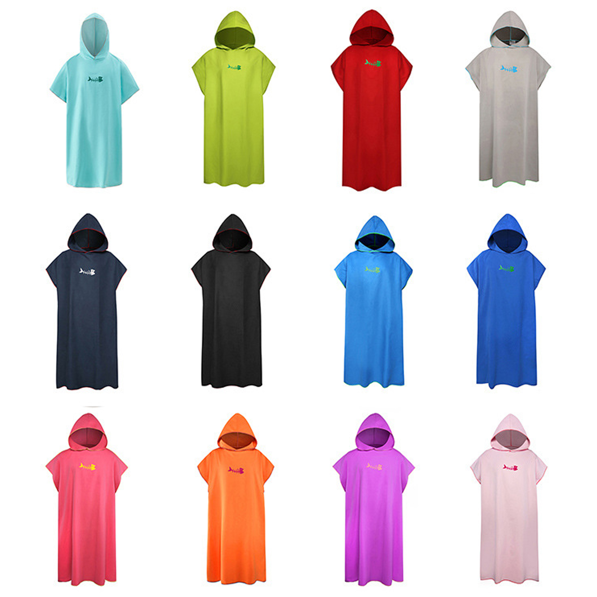 Large Quick-Dry Beach Poncho Robe 2