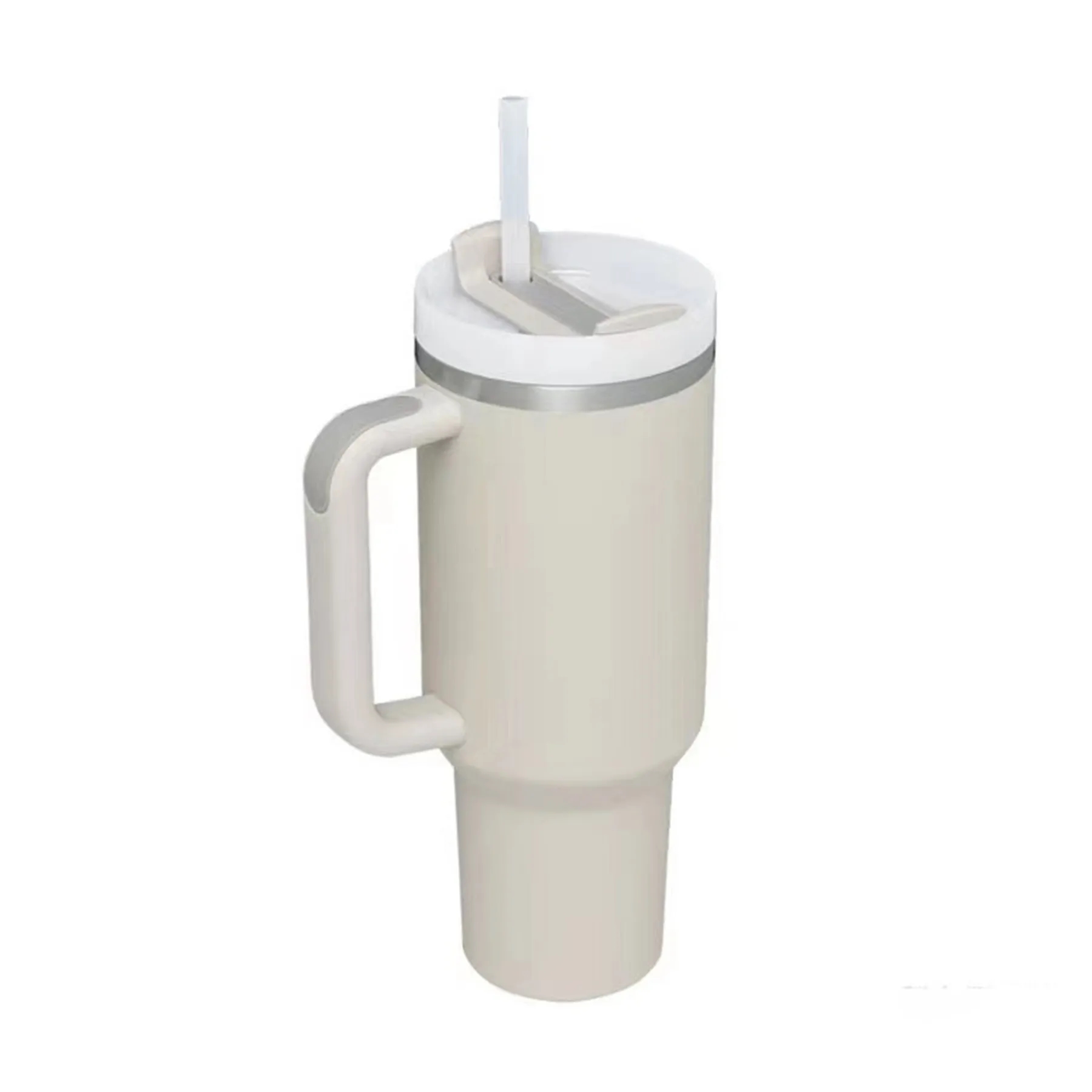 40 Oz. Insulated Travel Tumbler with Handle and Straw 8