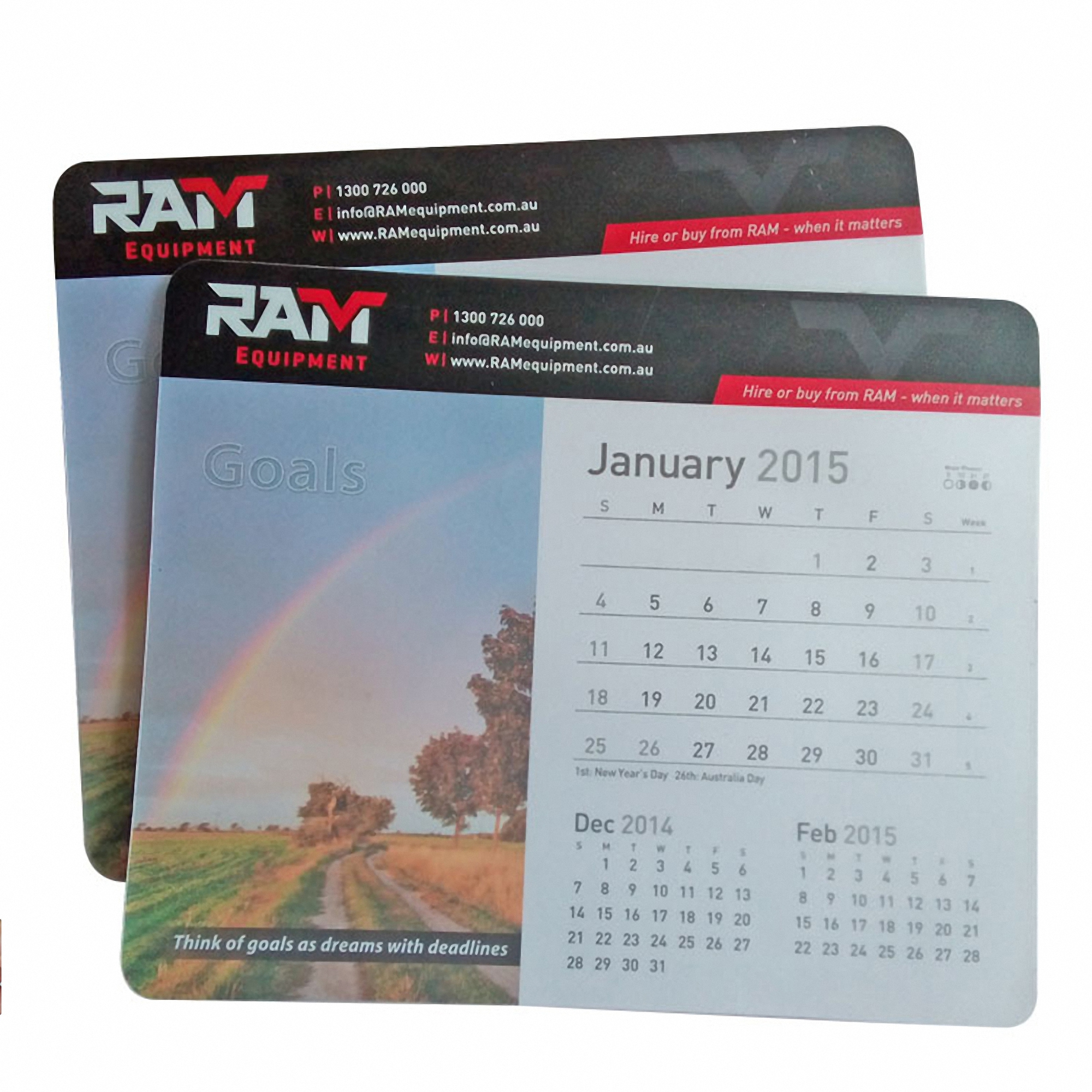 Mouse Pad with Calendar Print 3