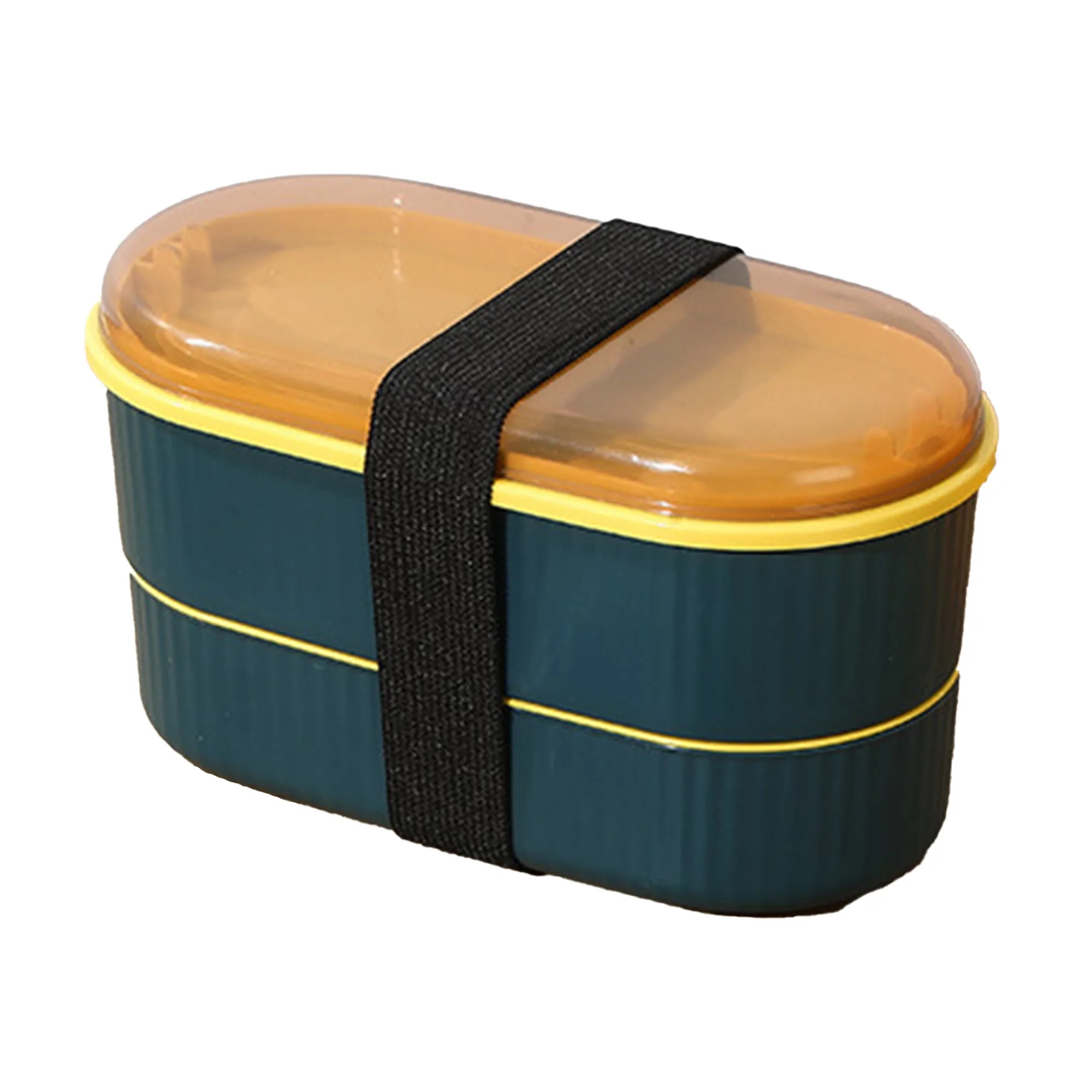 Dual Layer Safe Bento Box with Utensil Set 4