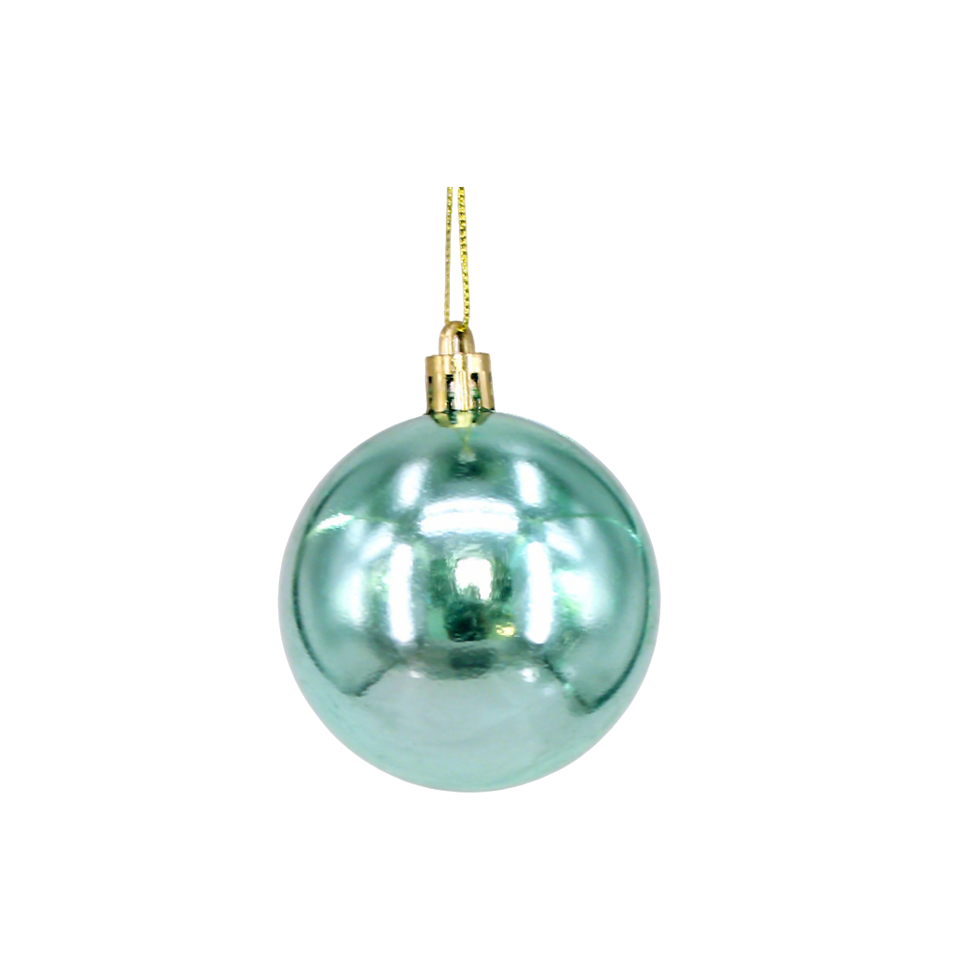 Plastic Ornament Ball With Aluminum Plate 3.2" Diameter 4