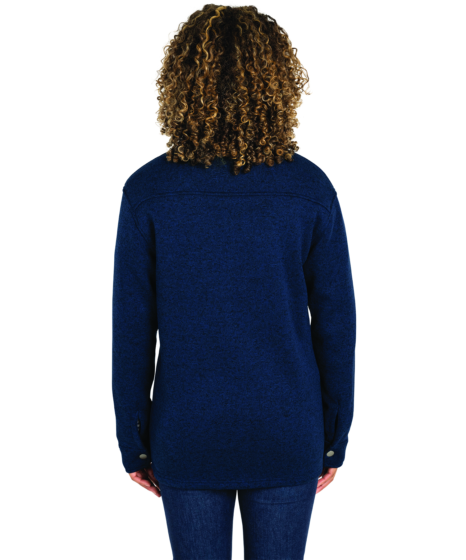 Heathered Fleece Snap Shacket 56