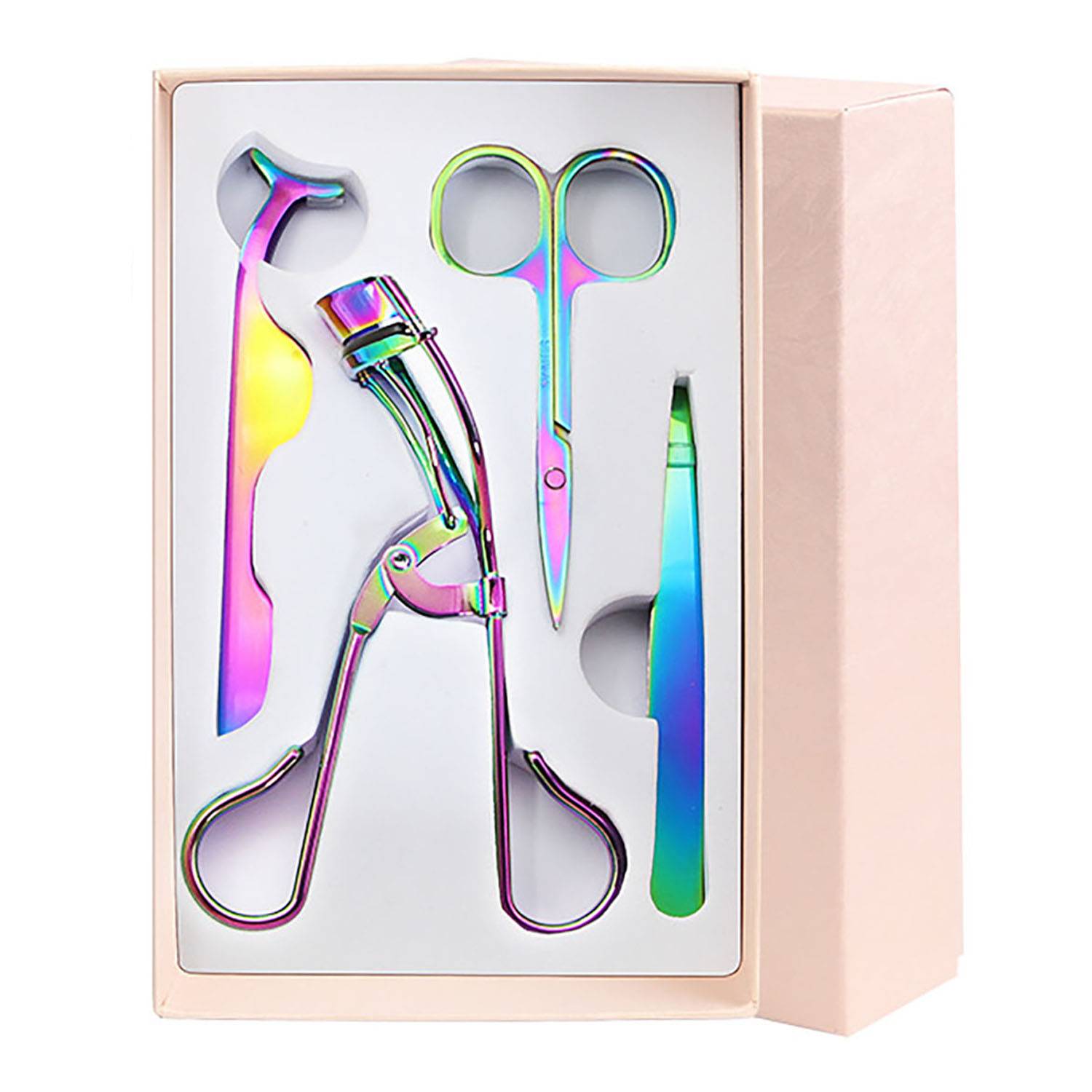 4 Pcs Portable Stainless Steel Makeup Tools Set 11