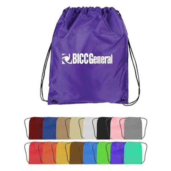 Two-tone Nylon Drawstring Bag 2