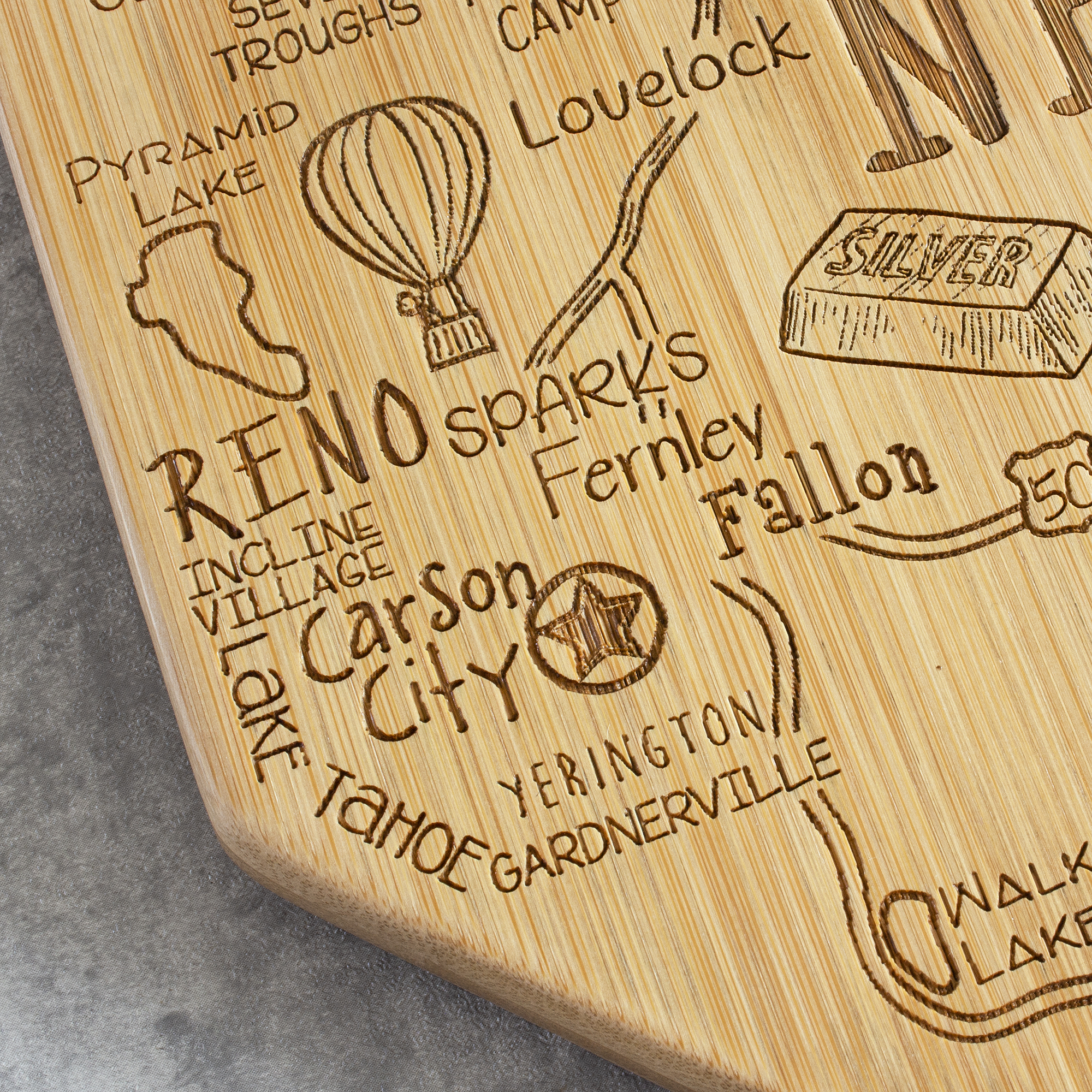 Destination Nevada Cutting & Serving Board 7