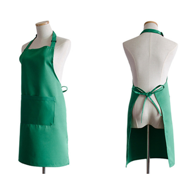 Adjustable Bib Waterdrop Resistant Kitchen Aprons w/ 2 Pocke 8