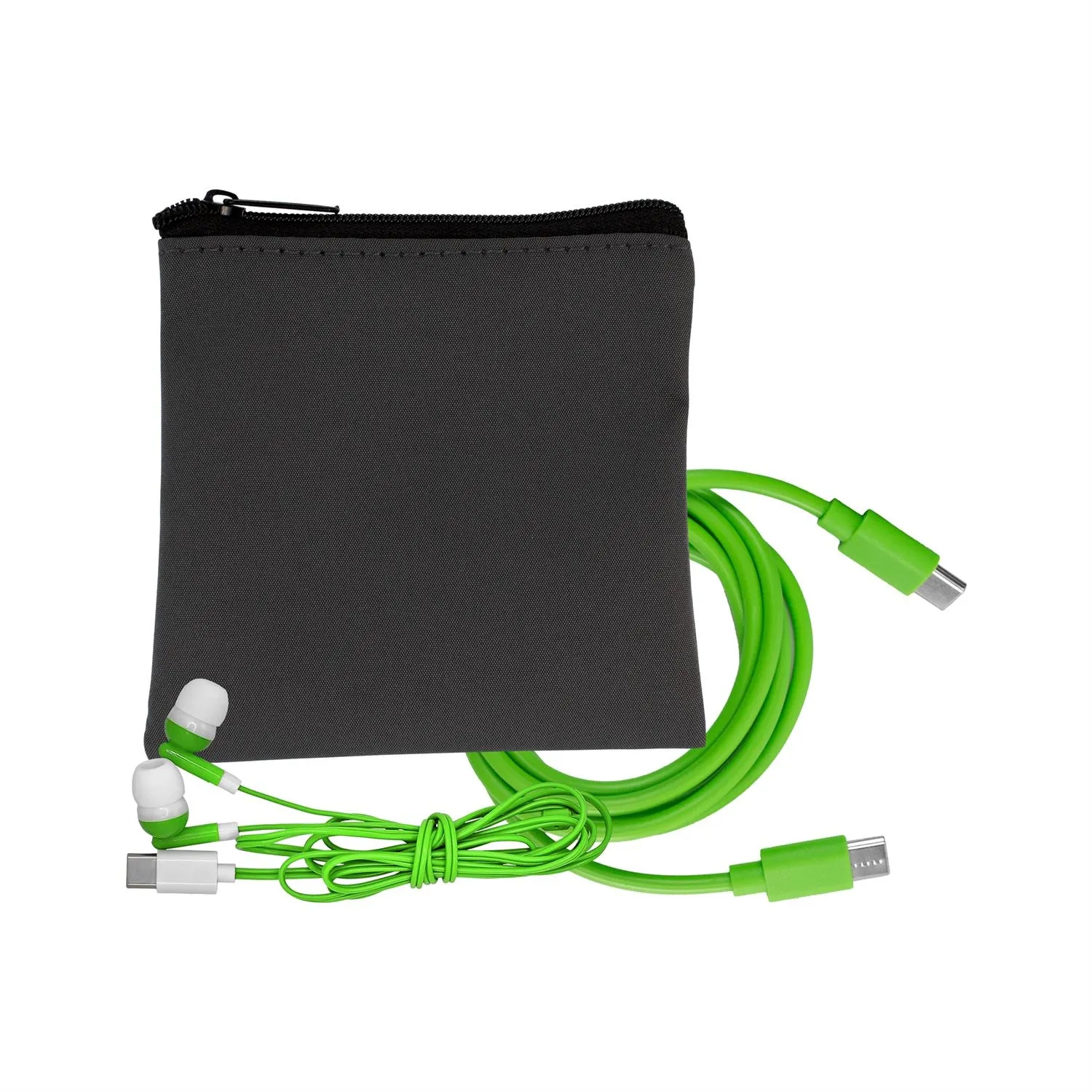 Gray Executive C to C Cable & Ear Bud Set 19