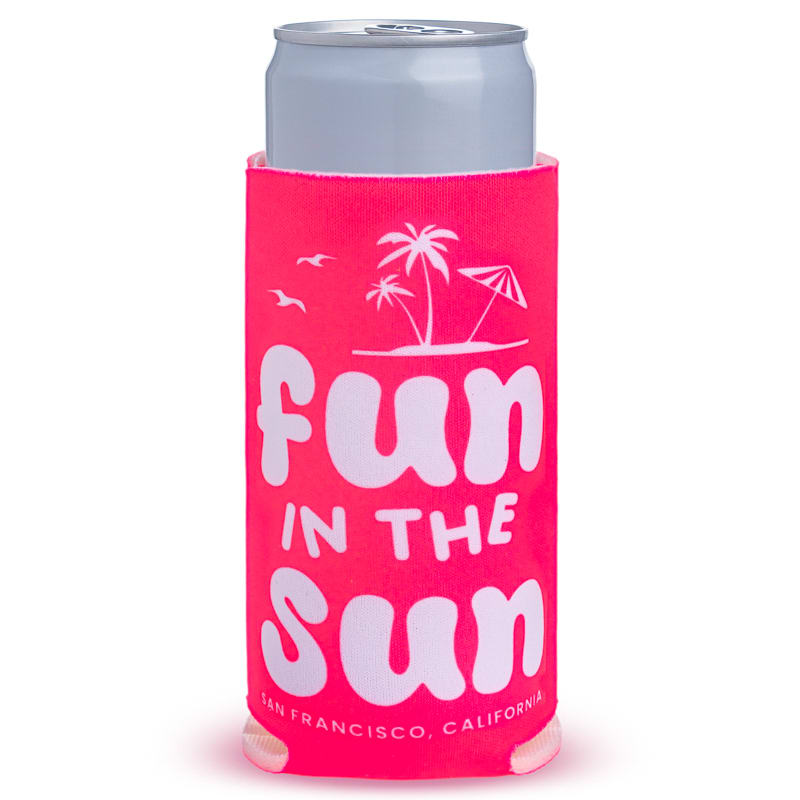 Fluorescent Neon Collapsible SLIM Can Coolers 26