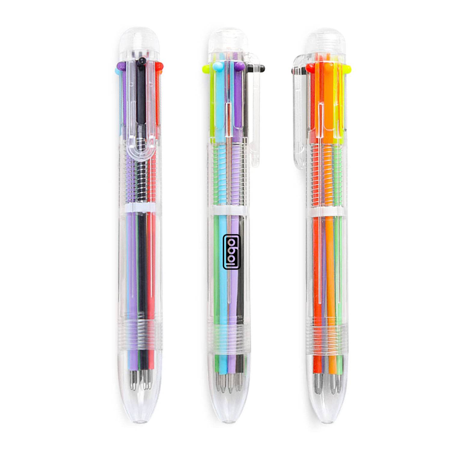 6 in 1 Multicolor Retractable Ballpoint Pen 6