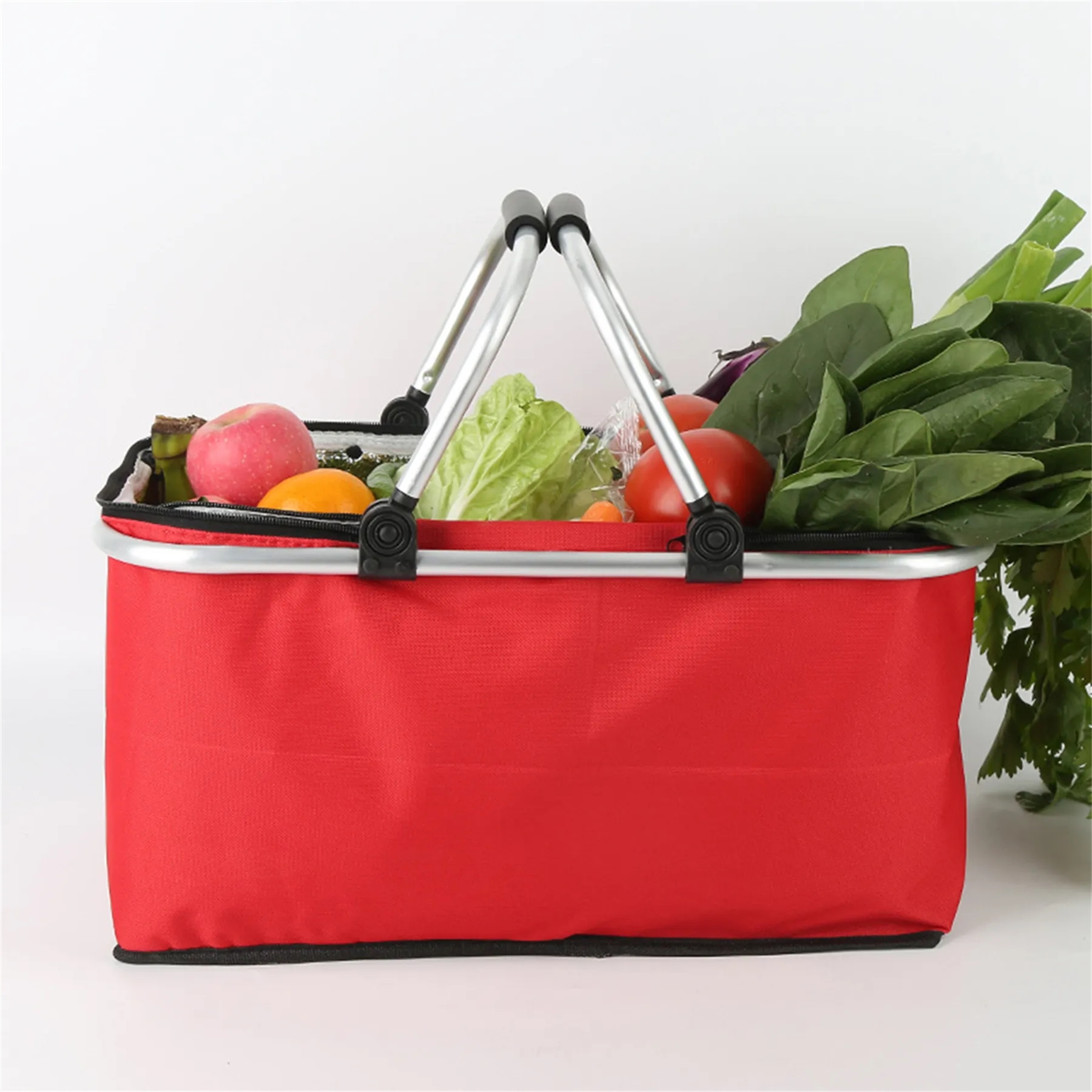 Folding Fabric Shopping/Picnic Basket 5